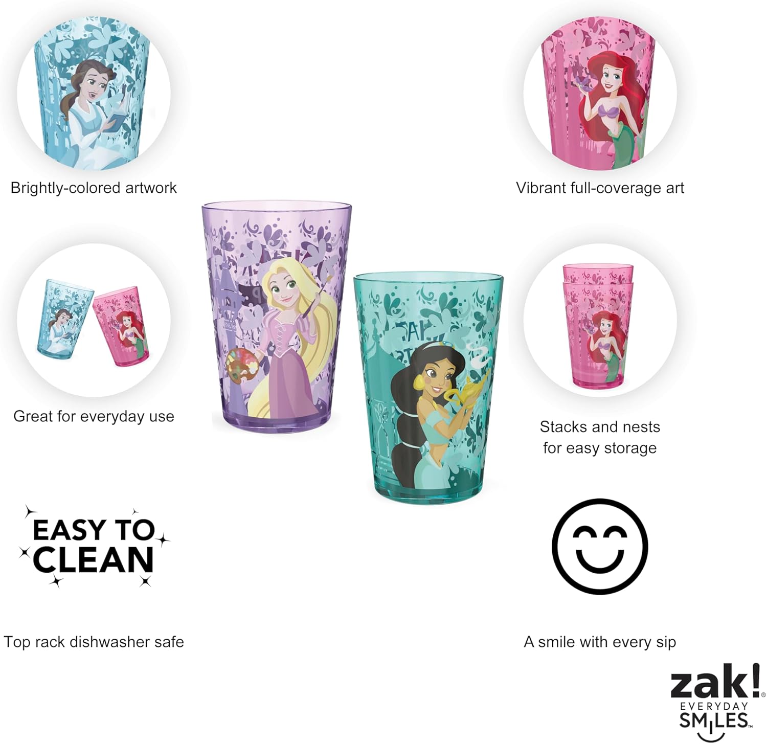 Perfectly Stacked Disney Princess Tumblers