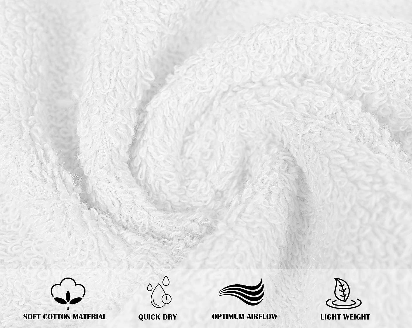 Textila Soft Absorbent Washcloths