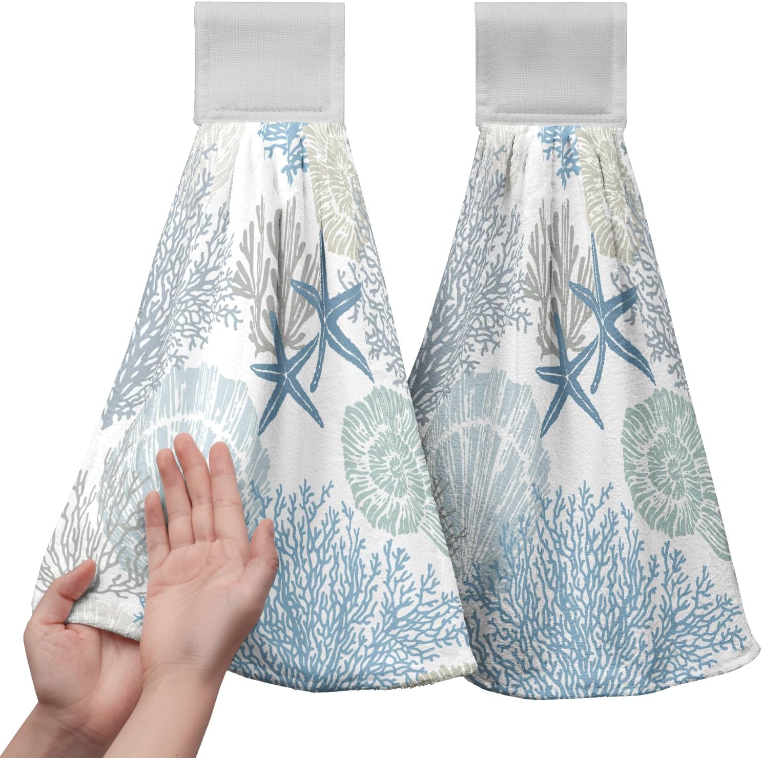 Coastal Nautical Towels 2-Piece Set