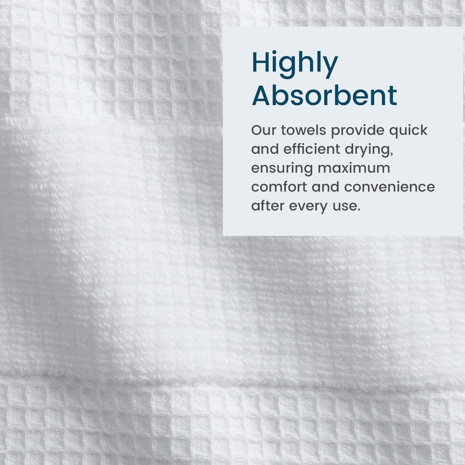Aire Raine 100 Cotton Waffle Bath Towels Set - 4
