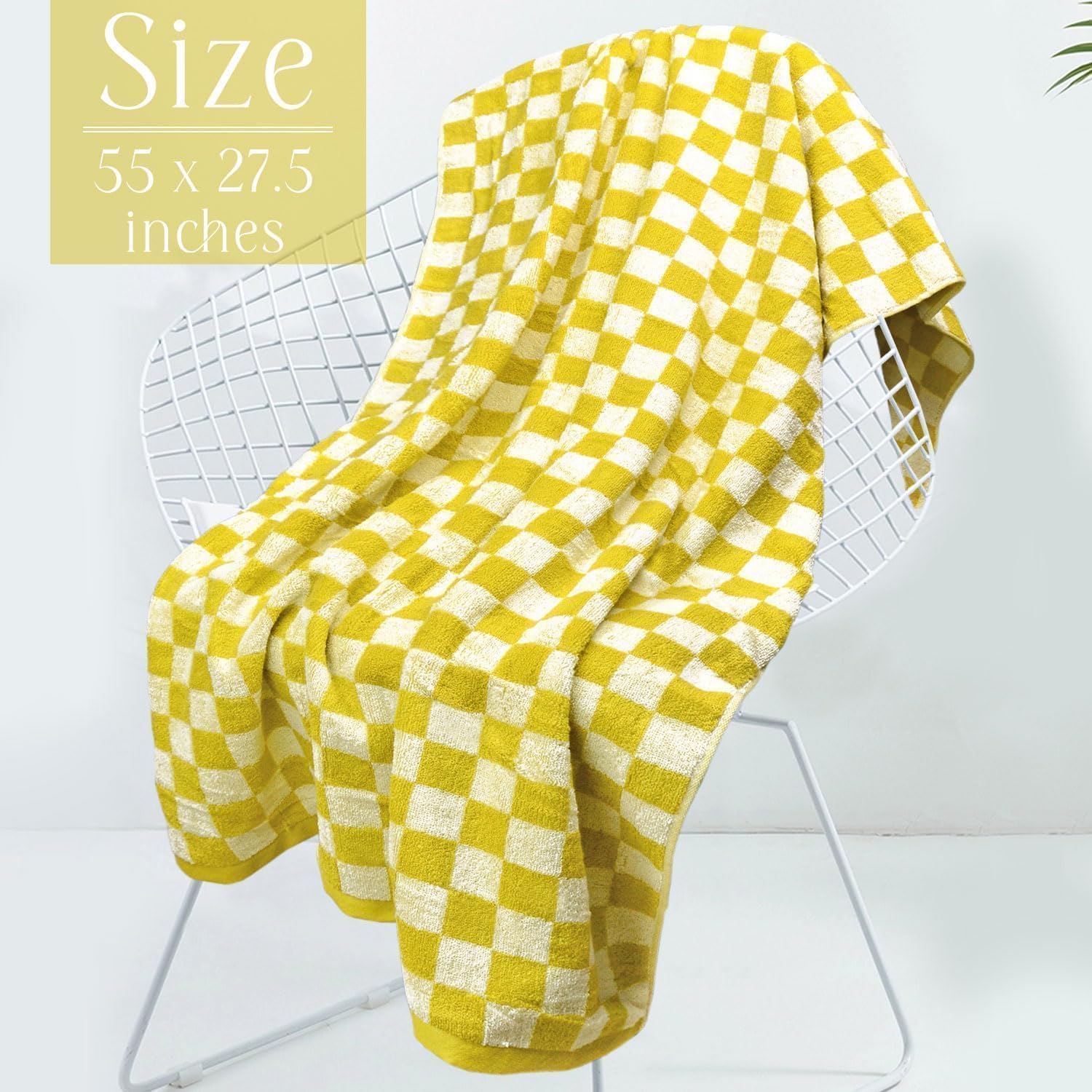Jacquotha Checkered Bath Towel Set