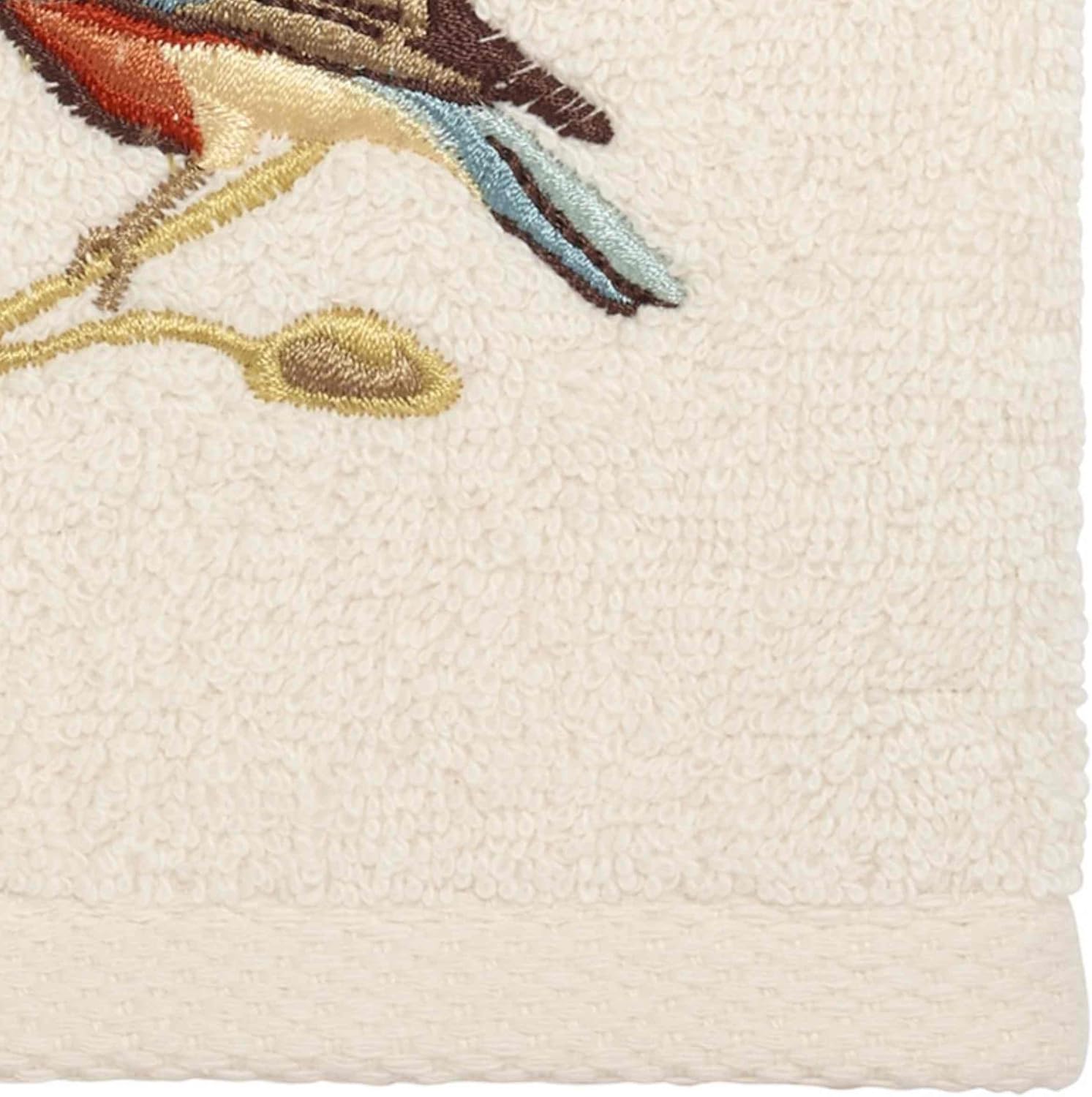 Avanti Linens Fingertip Towel Soft Absorbent Cotton Towel Premier Songbirds Collection