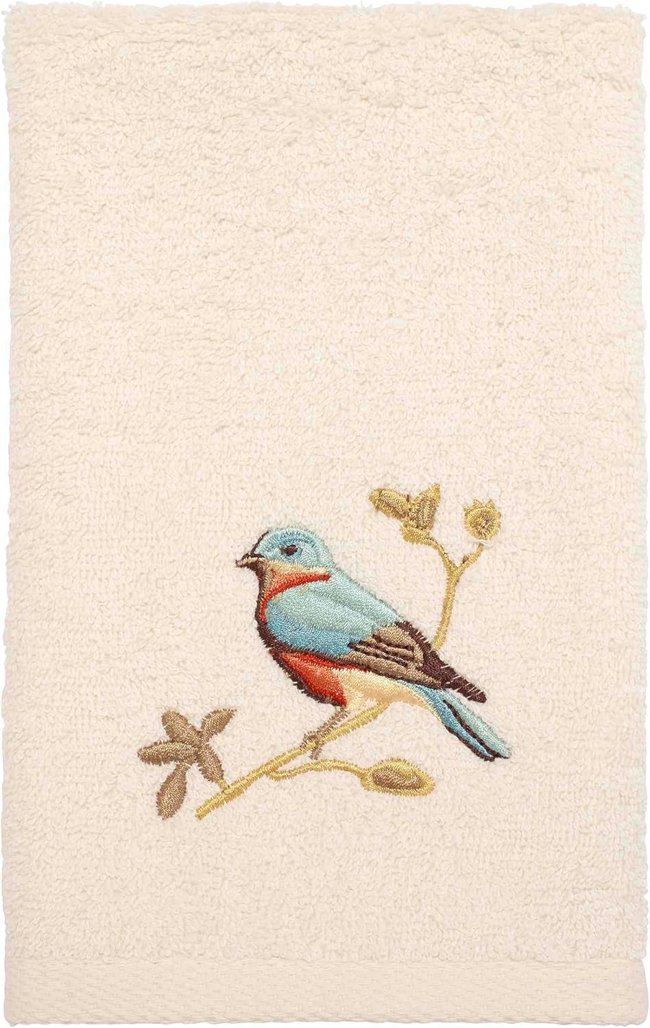 Avanti Linens Fingertip Towel Soft Absorbent Cotton Towel Premier Songbirds Collection