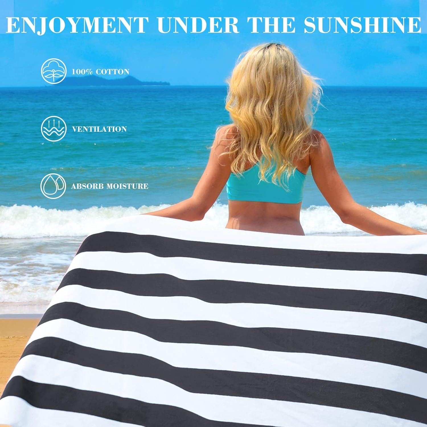 Exclusivo Mezcla 4-Pack Cotton Cabana Towels