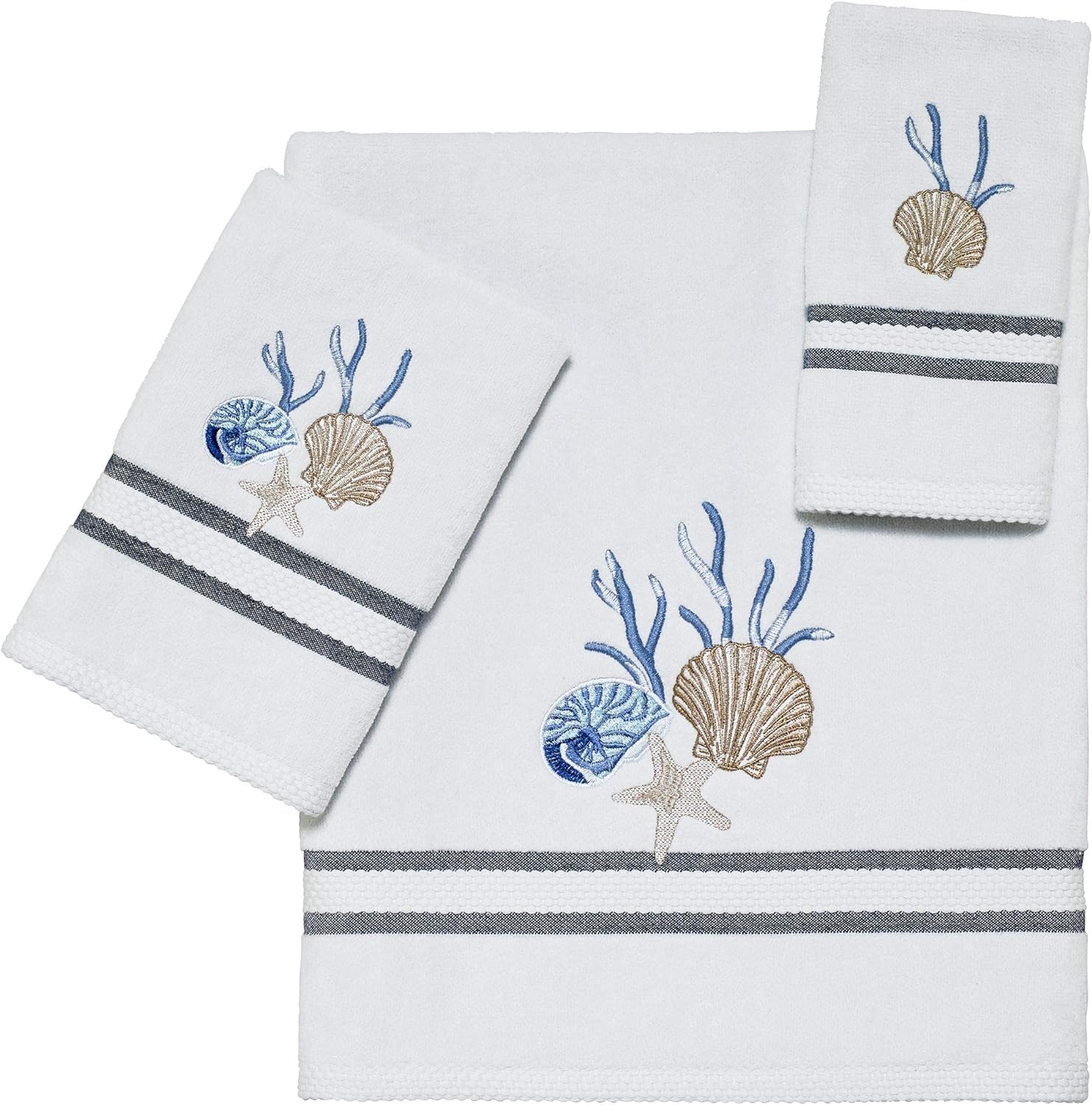 Avanti Linens - Fingertip Towel Blue Lagoon