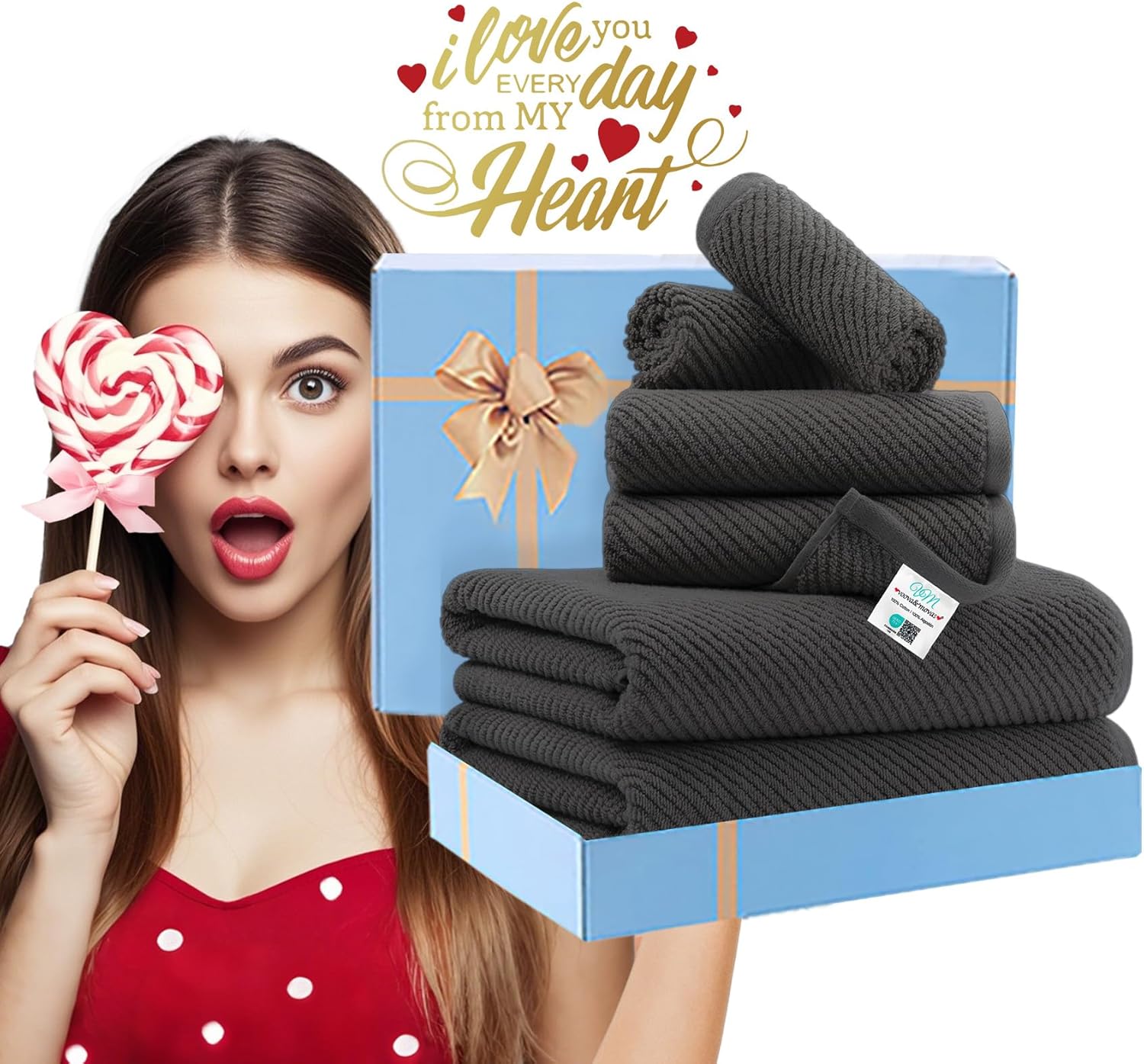 Eco-Friendly Bath Towels Set Soft Quick-Dry forYour Wash Days