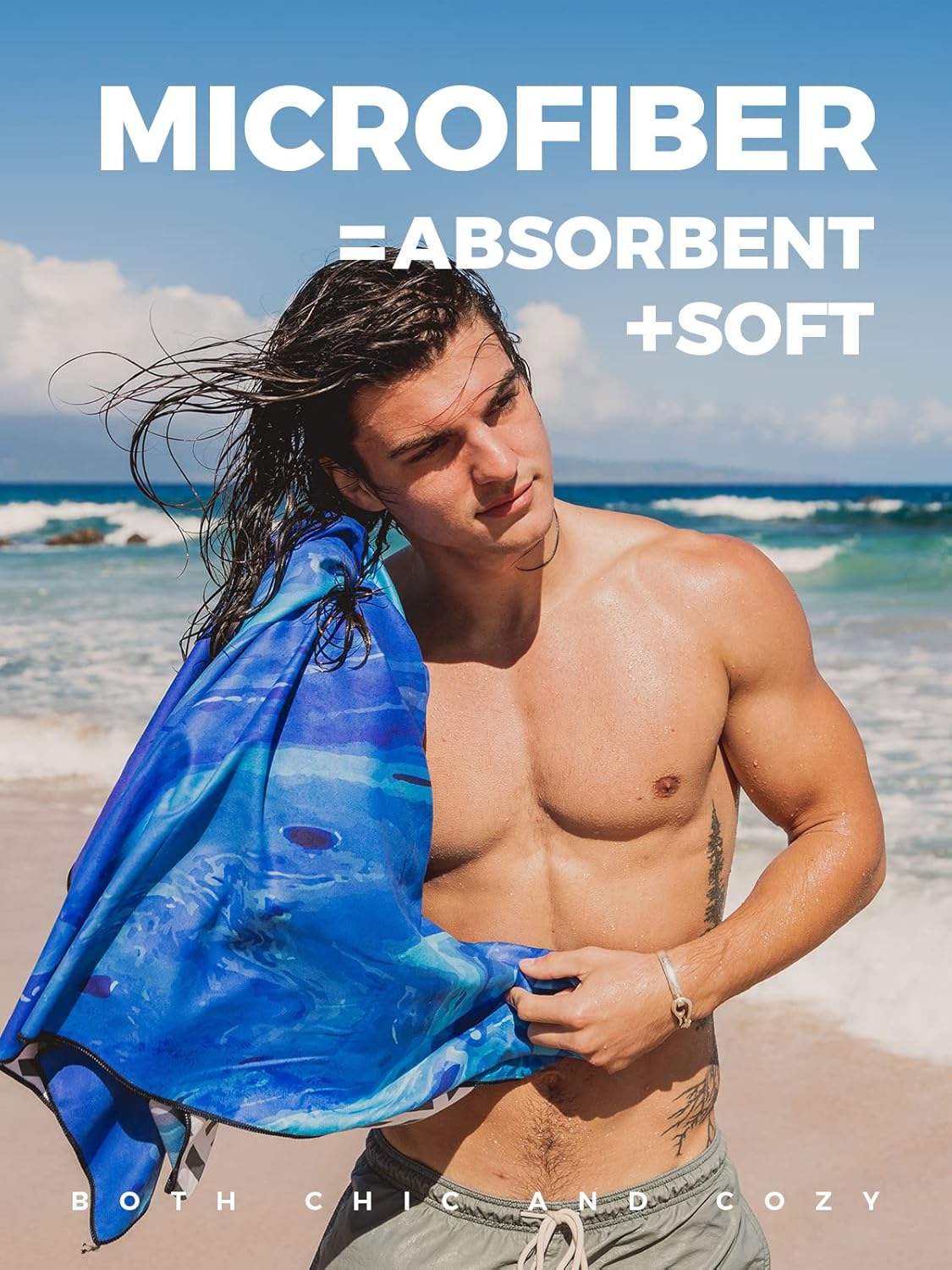 OCOOPA Microfiber Beach Towel