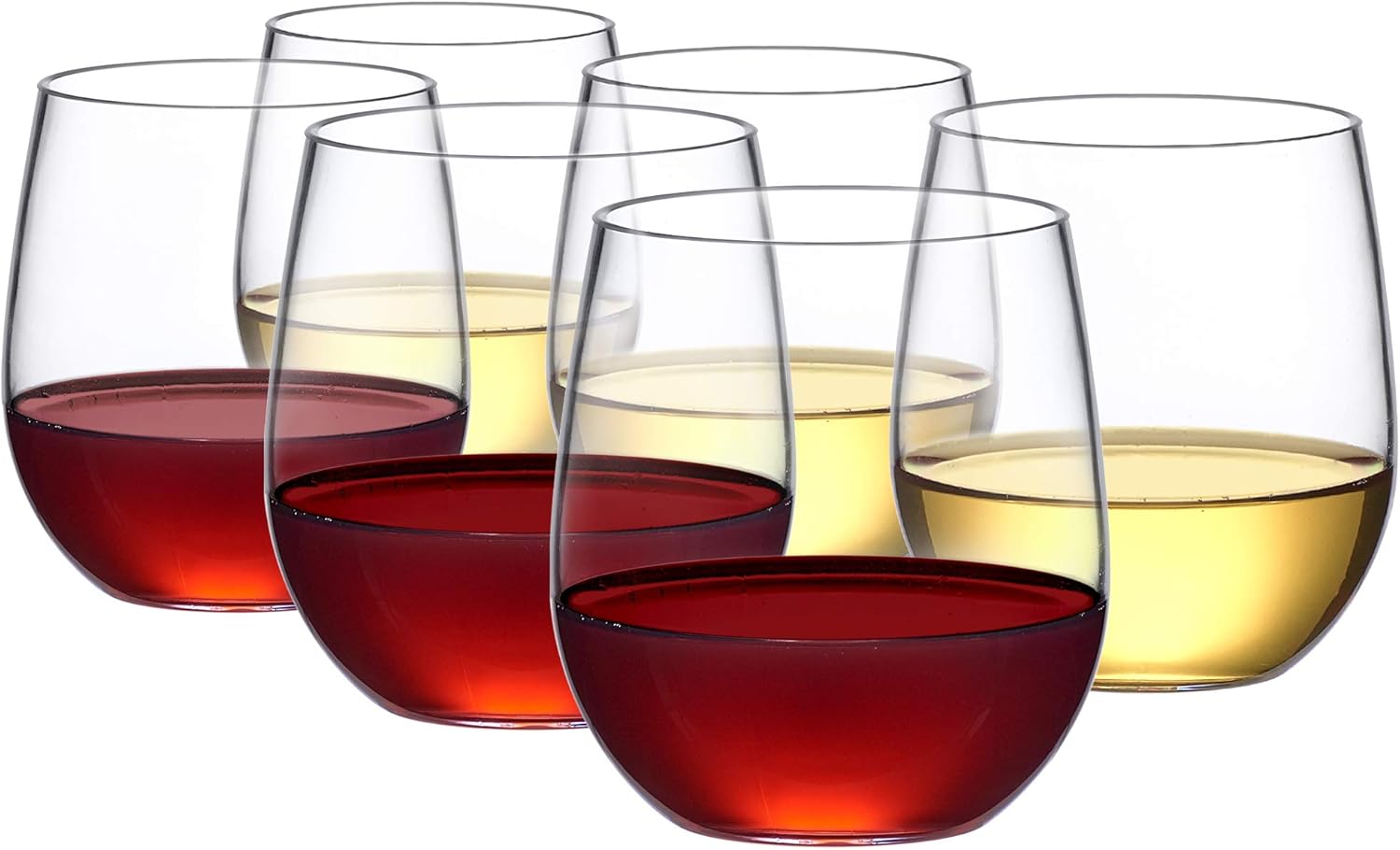Unbreakable Tritan Wine Glasses Set of 6
