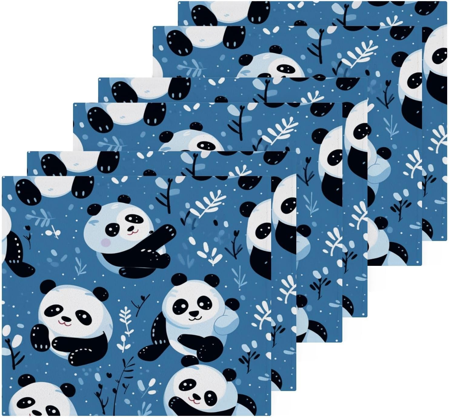 Soft Reusable Panda Face Towels for BATH Beyond