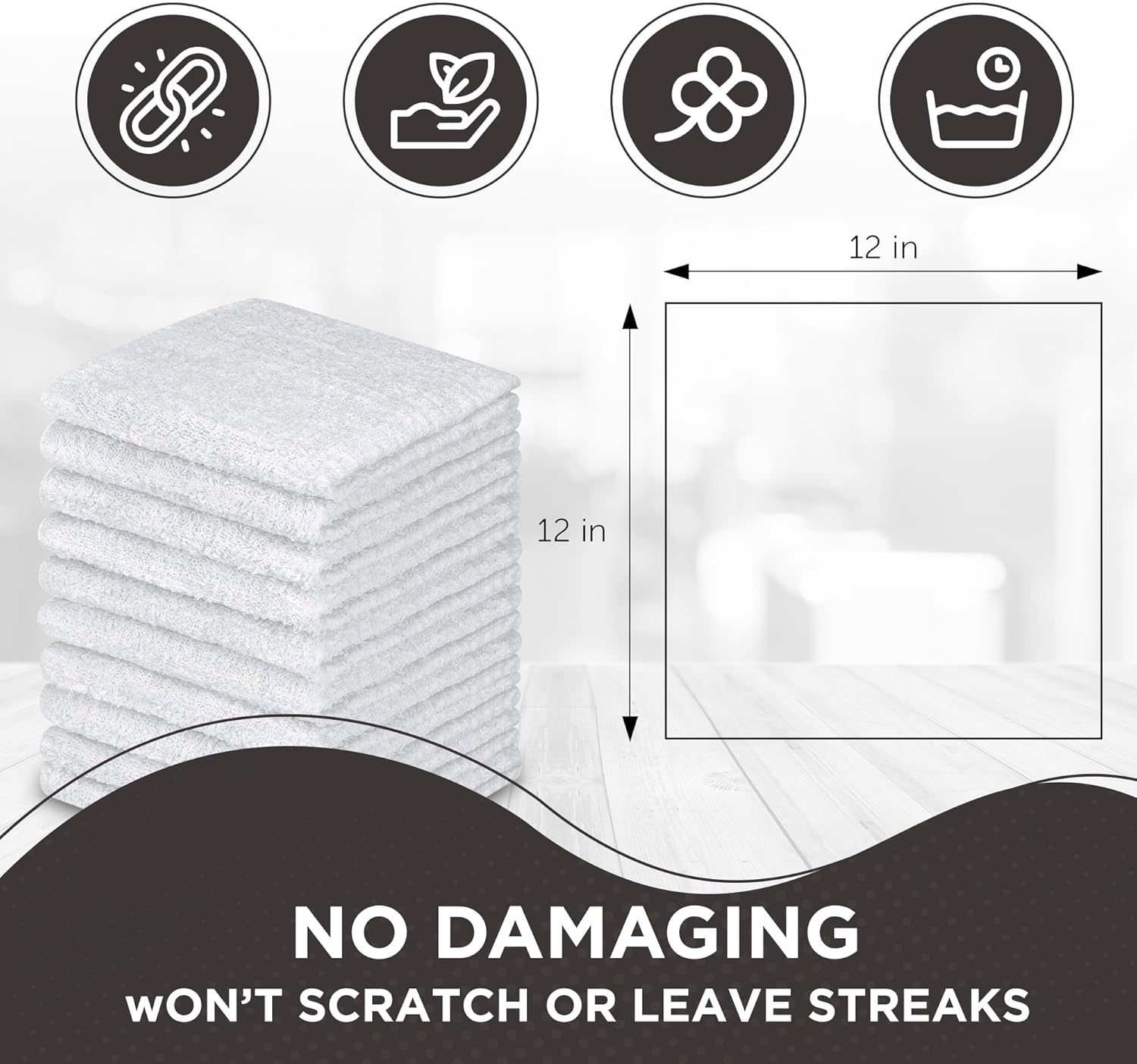 20-Piece Luxurious Soft Cotton Washcloth Set