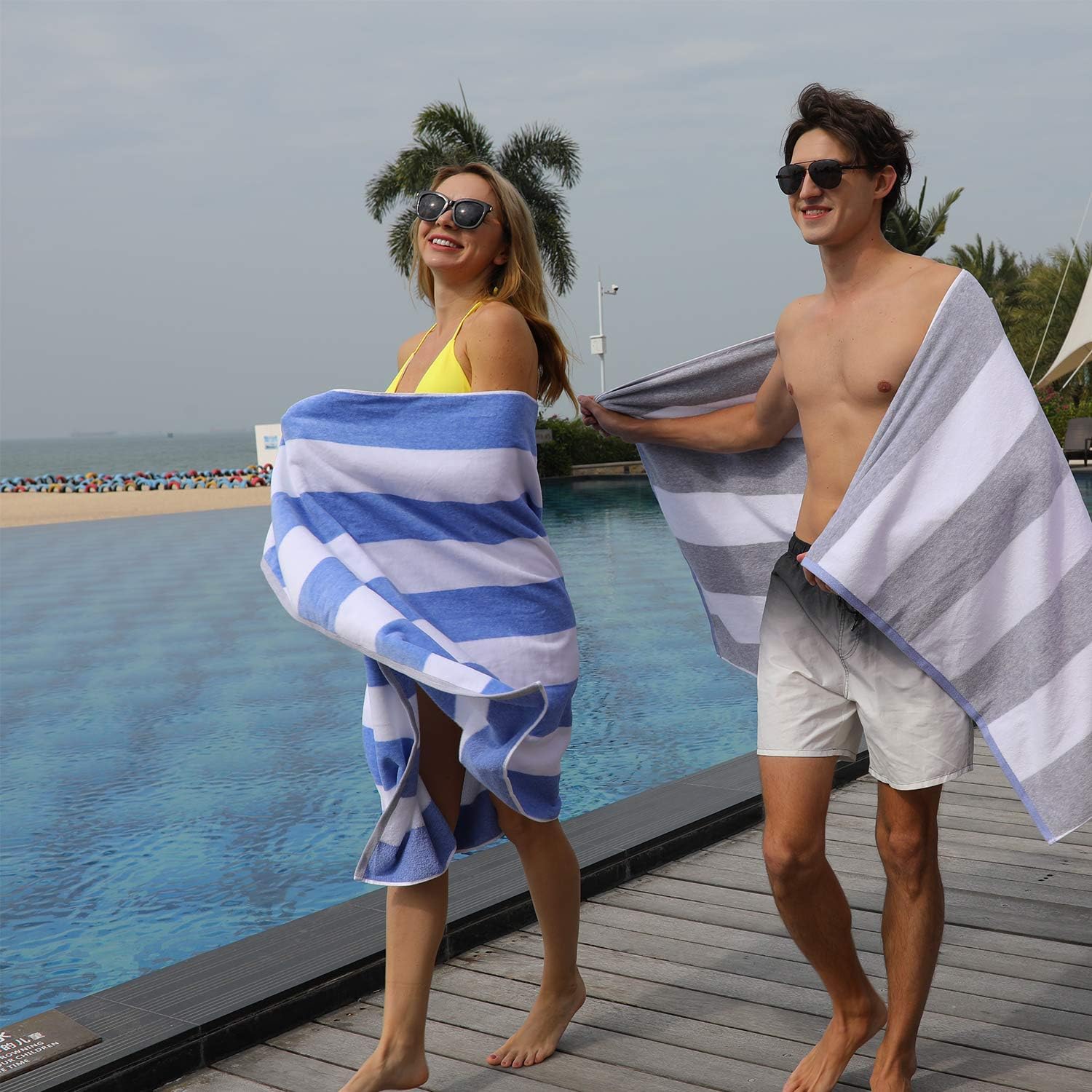 No Lint Oversized Beach Towel