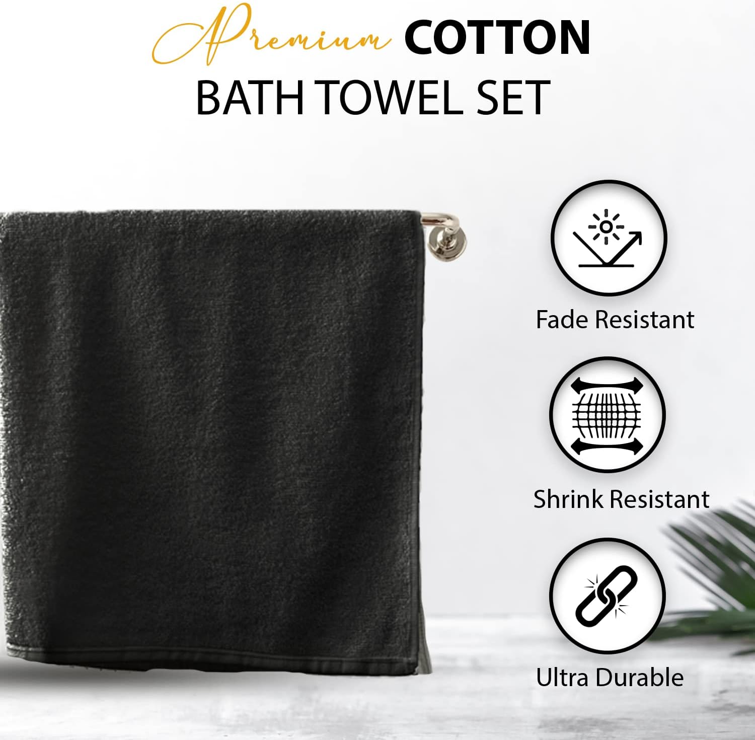 Premium 100 Cotton Bath Towels