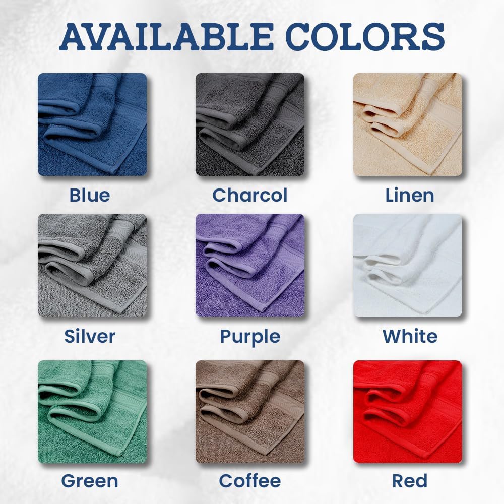 Luxury 4-Pack Bath Towels by Casa Lino