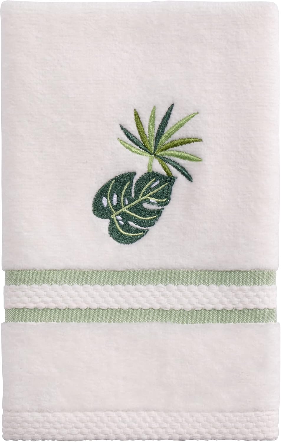 Avanti Linens - Fingertip Towel Soft Absorbent Cotton Towel Viva Palm Collection