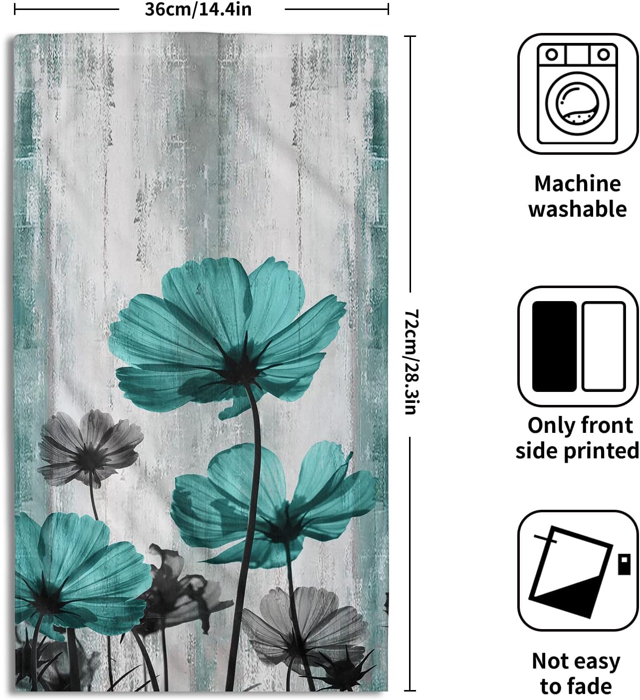 Elegant Floral Towels Set for Bathroom and Beyond