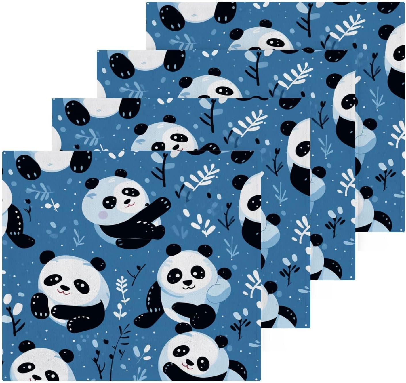Soft Reusable Panda Face Towels for BATH Beyond