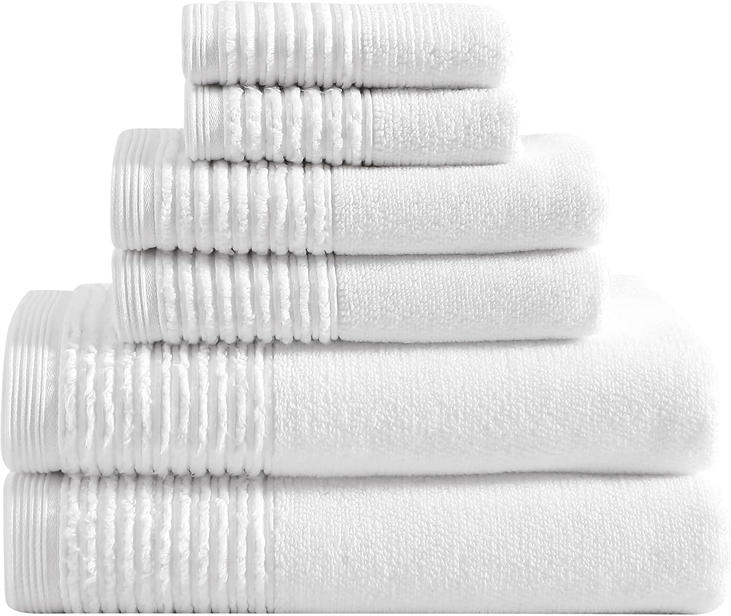 Vera Wang Bath Towels 6-Piece Set Highly Absorbent Super Soft