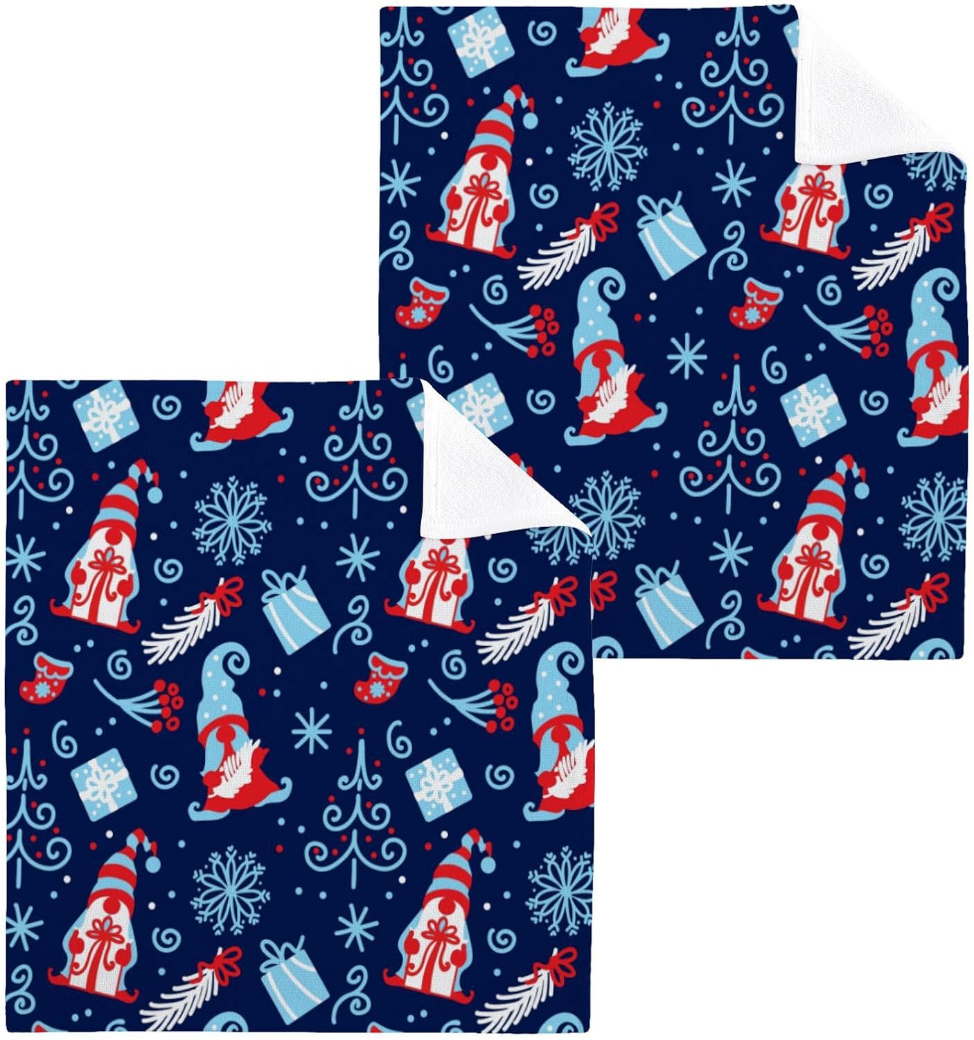 Christmas Gnome Washcloths 2 Pack