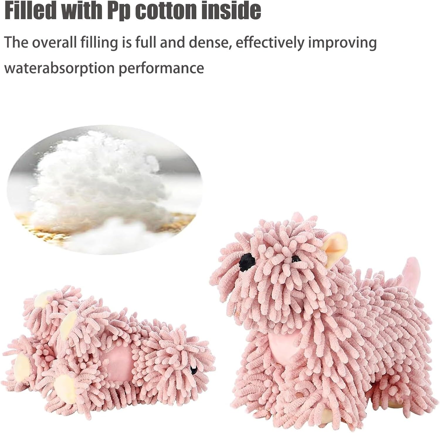 Charming Dog Plush Hand Towel