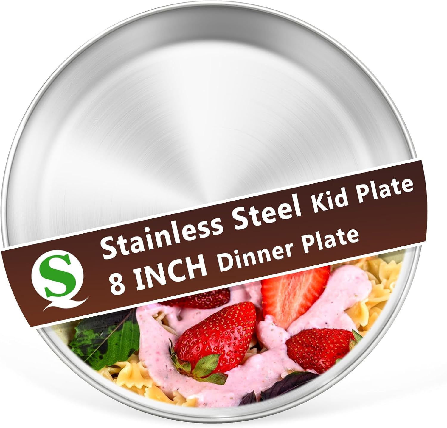 Sturdy Stainless Steel Plates for Toddlers - Camping Everyday Use