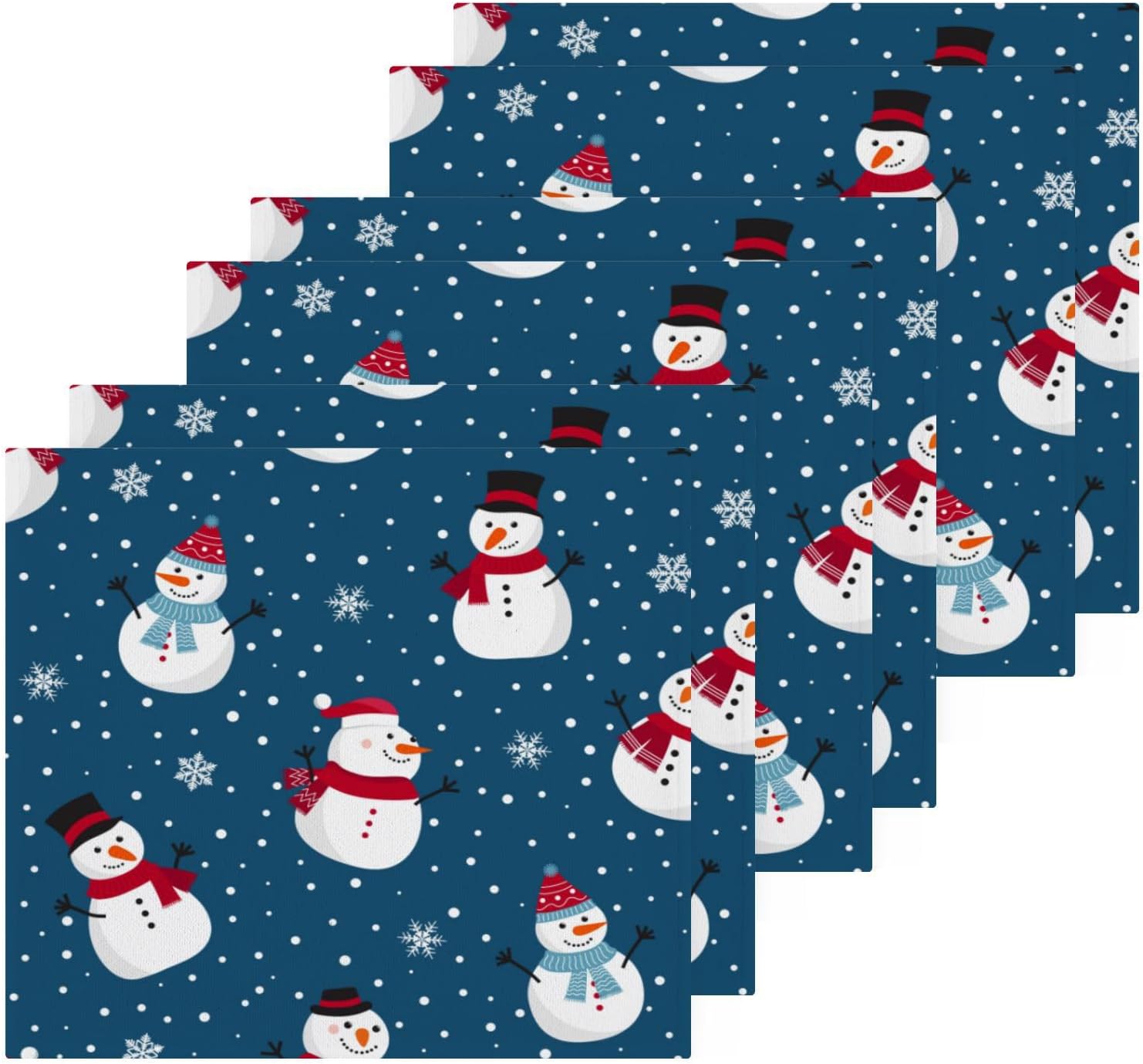 Perfect Christmas Gift for Kids Snowman Washcloth Set