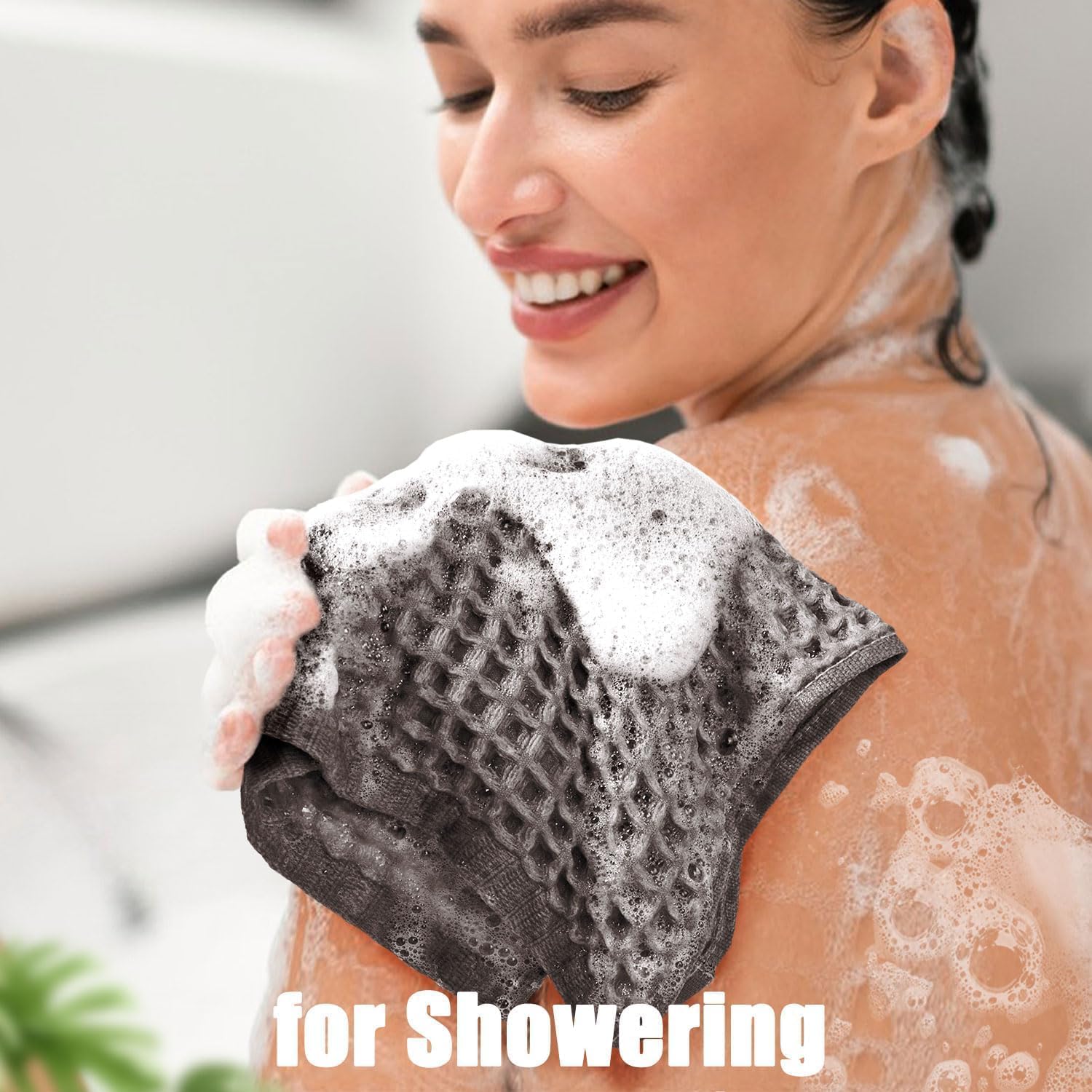 Cleanbear Classic Waffle Washcloths 12 Pack Gray