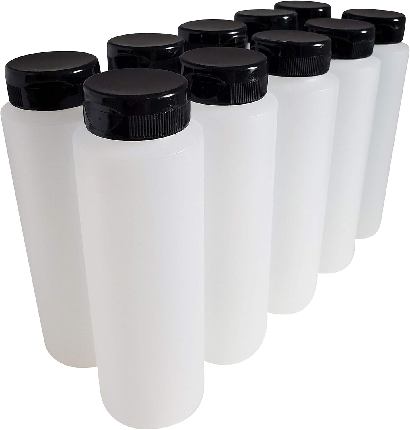HDPE Squeeze Bottles 8oz 10-Pack