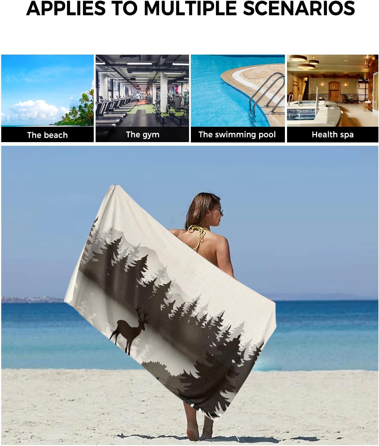 Stylish Bath Towels Set 3-Piece for the Perfect Look