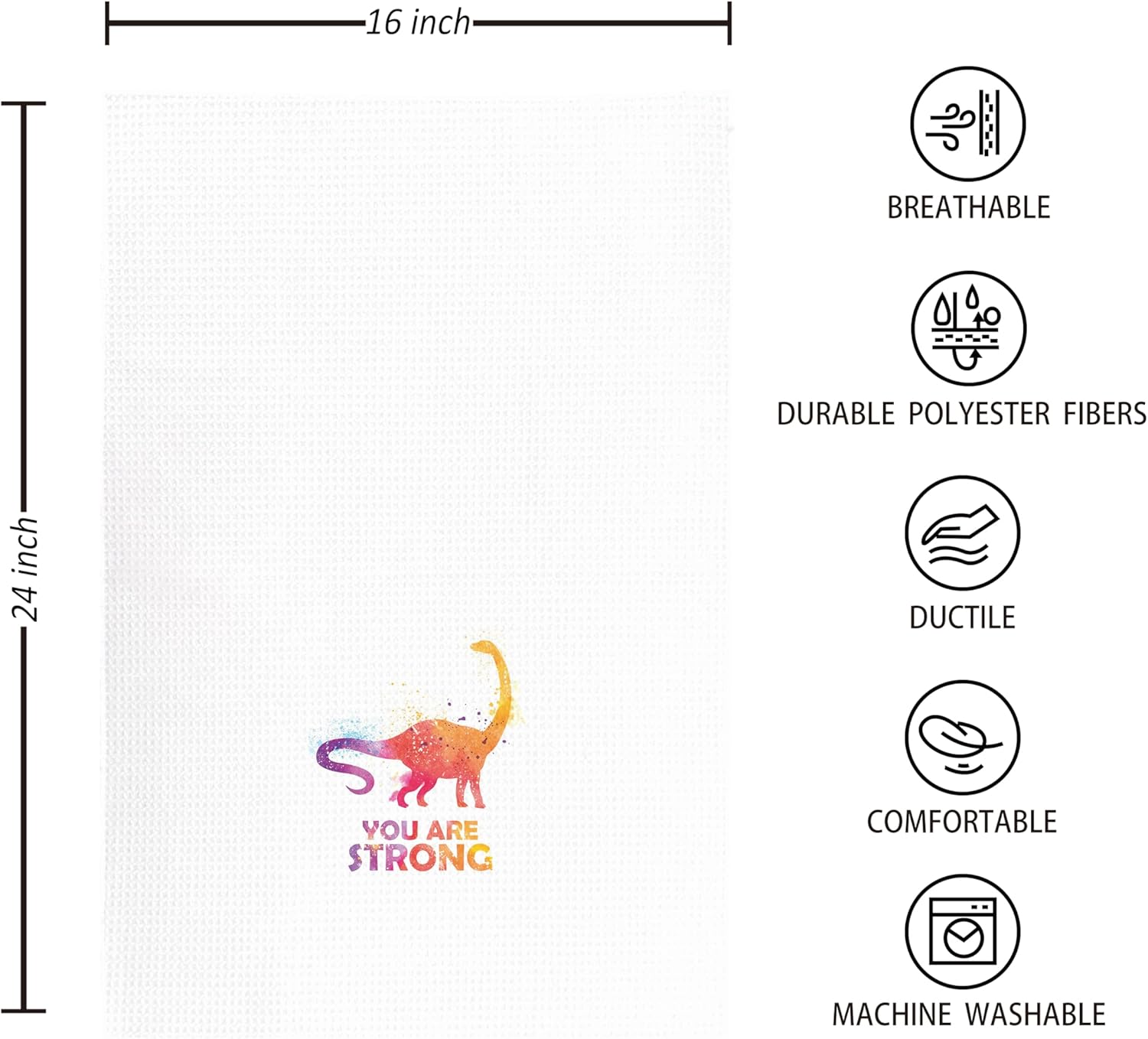 Kunlisa Dinosaur Hand Towels for Kids