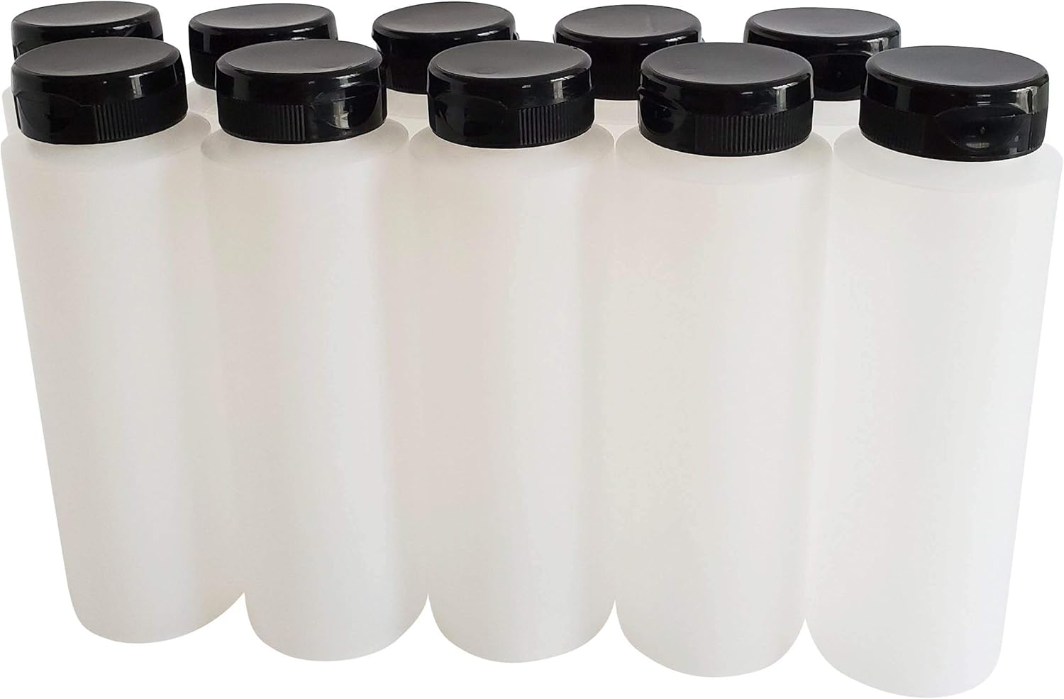 HDPE Squeeze Bottles 8oz 10-Pack