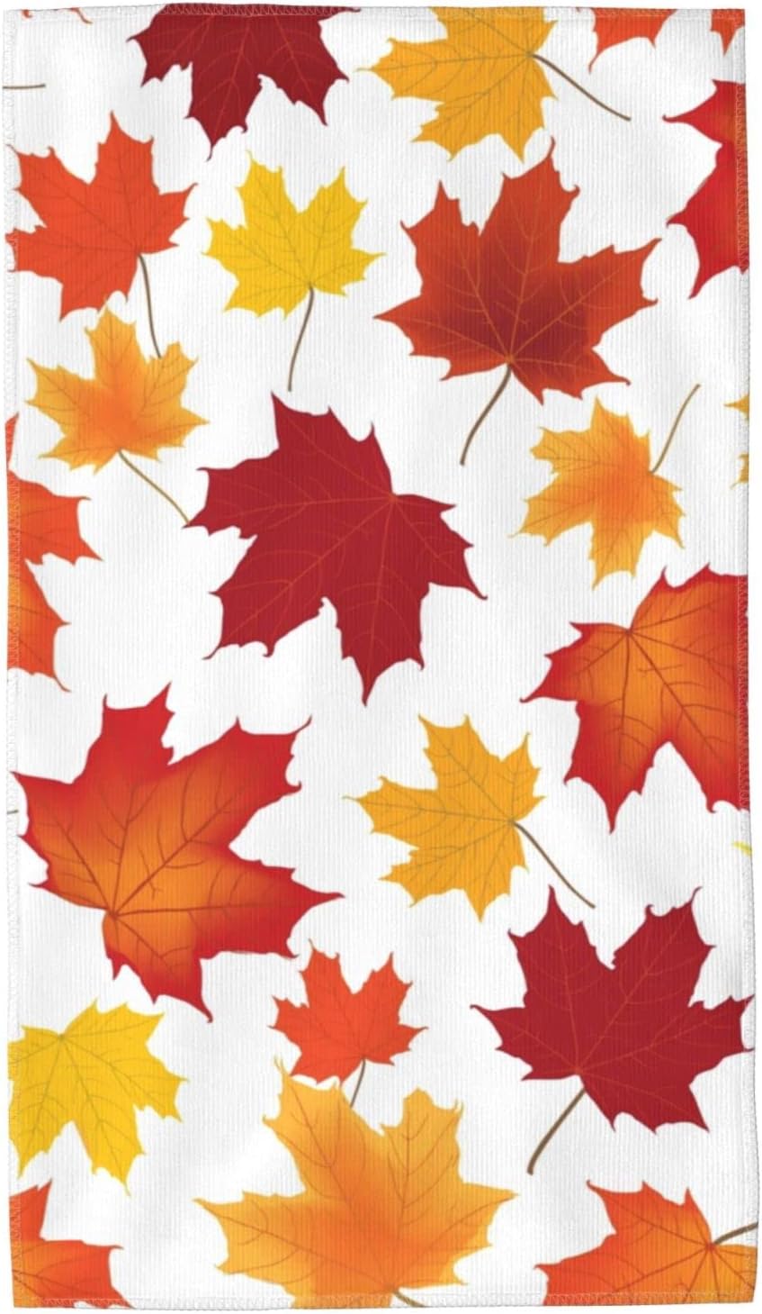 Perinsto maple leaf hand towel 275x157 inches stylish versatile