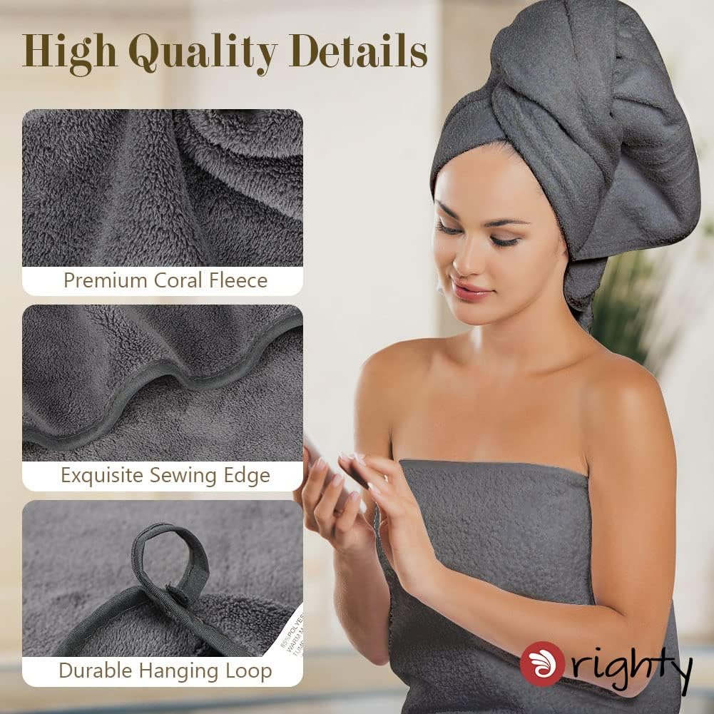 Orighty Bath Towels Pack of 2 27x54 Impossible to Hold