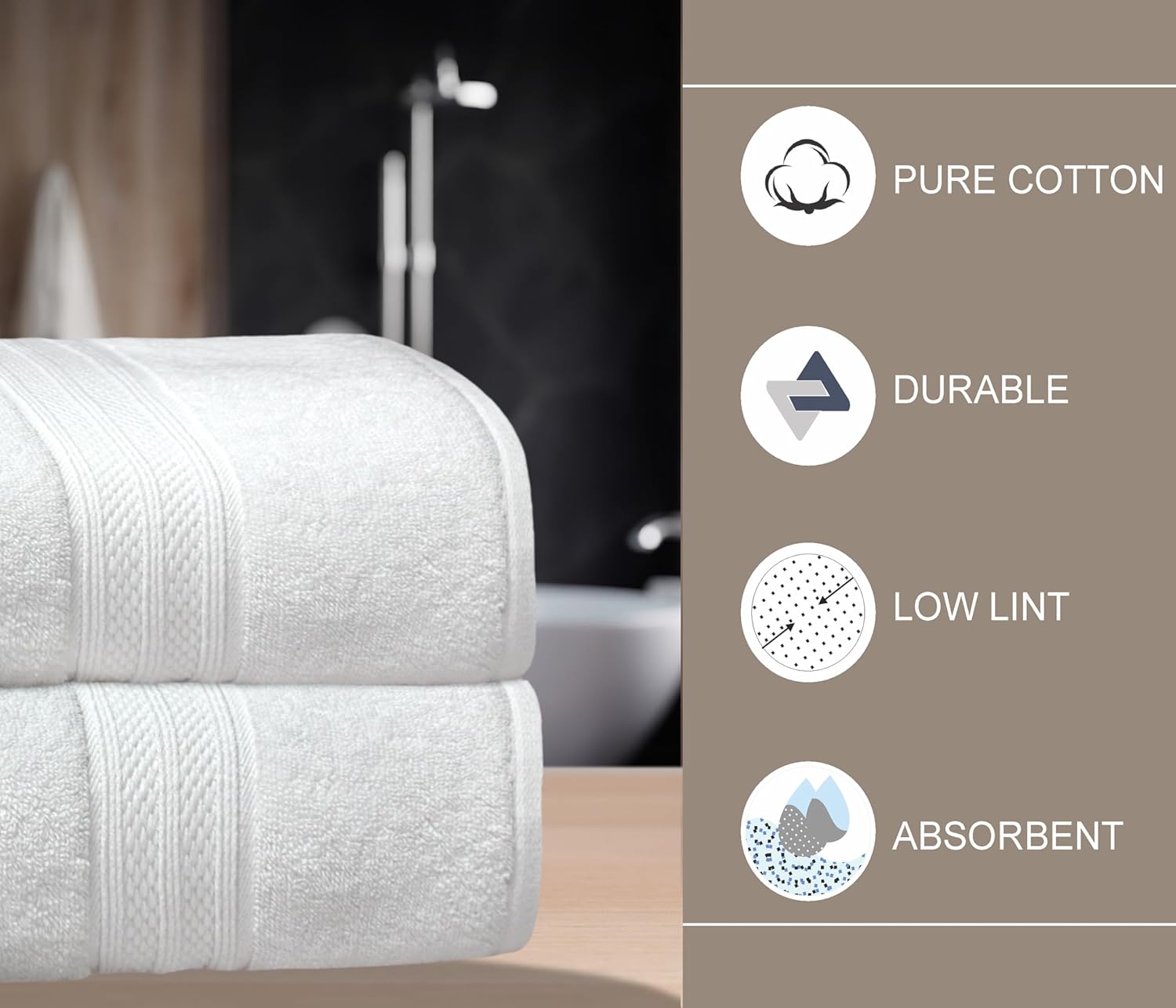 COTTON CRAFT Luxury bath sheet set