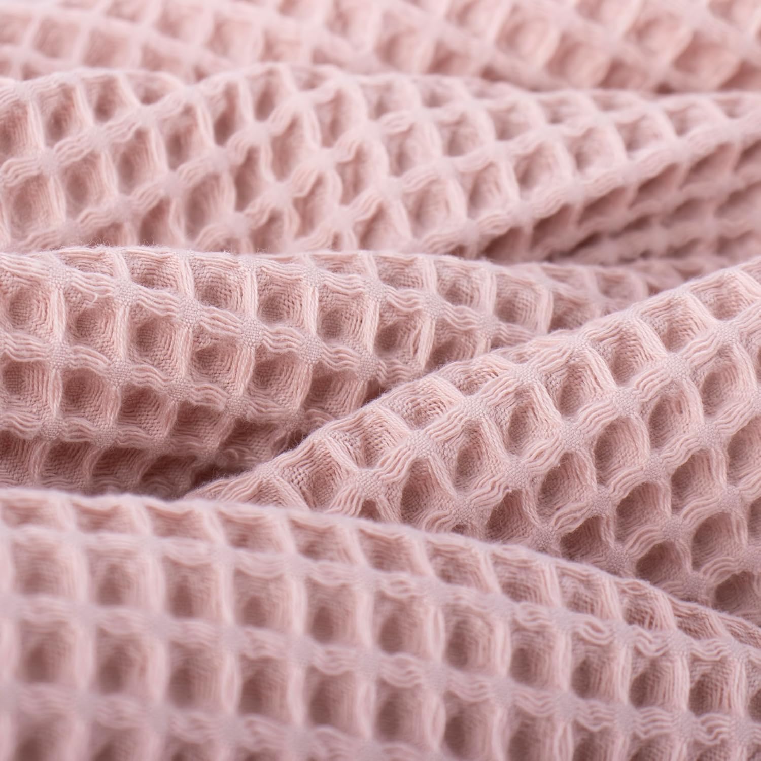 Pack of 2 Luxury Waffle Weave Bath Towels 100 Turkish Cotton