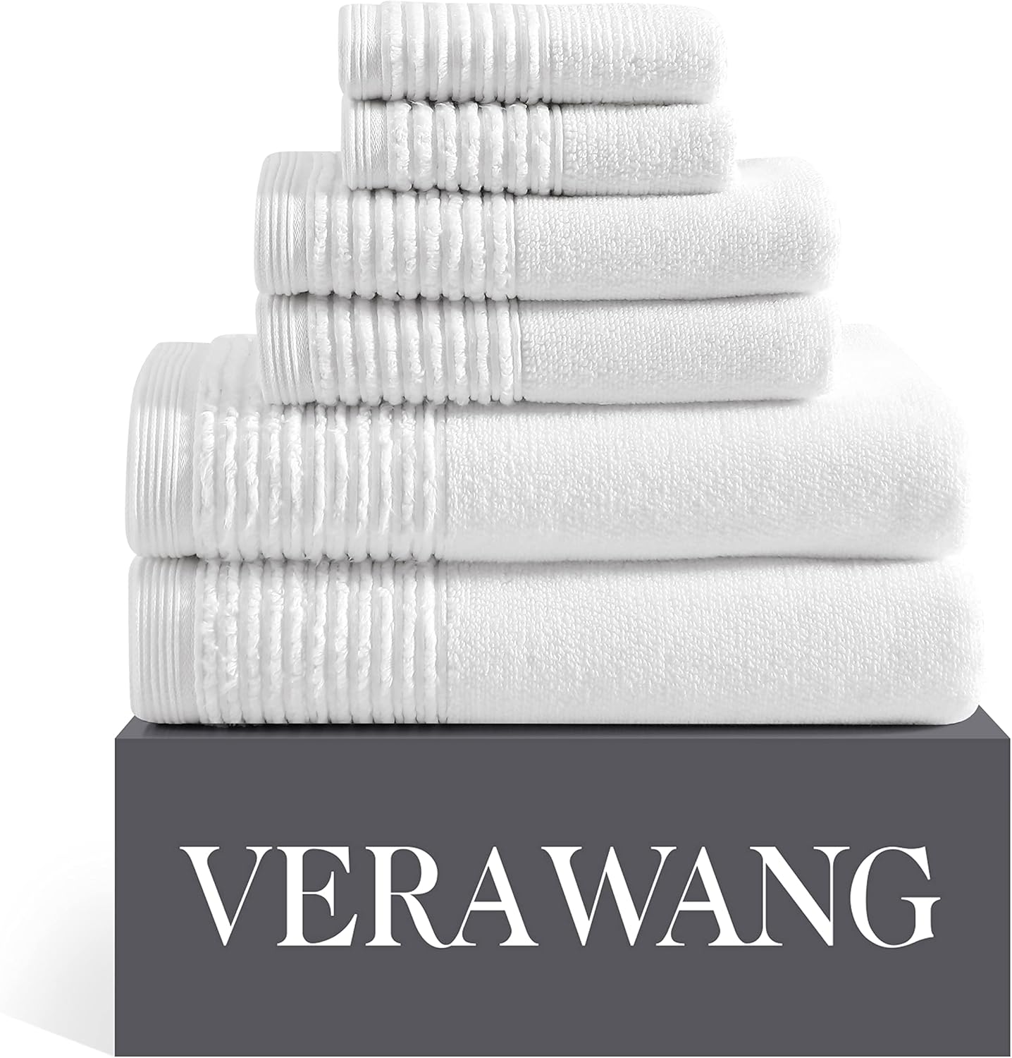 Vera Wang Bath Towels 6-Piece Set Highly Absorbent Super Soft