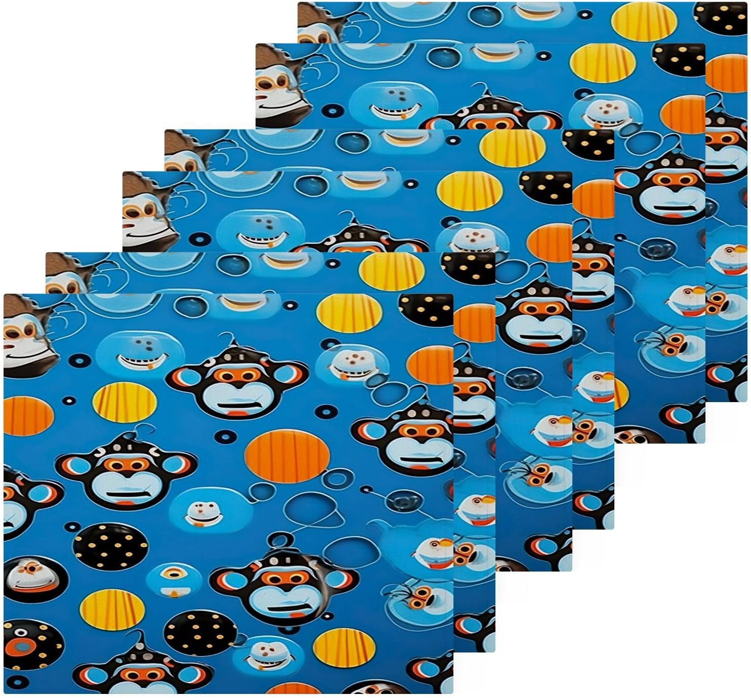 Cartoon Monkey Washcloth Set - Perfect for Daily Use