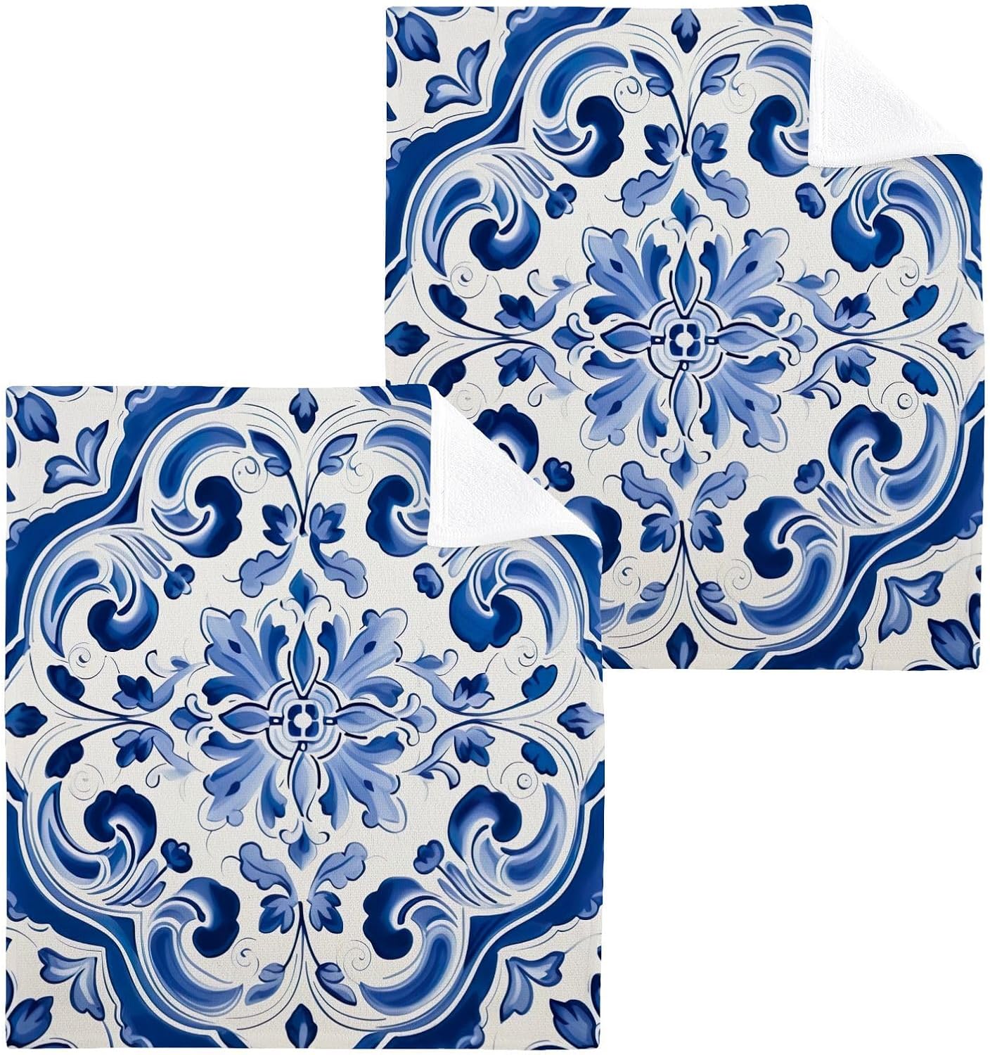 Mandala Washcloth Set - Soft Absorbent Washable for Baby More