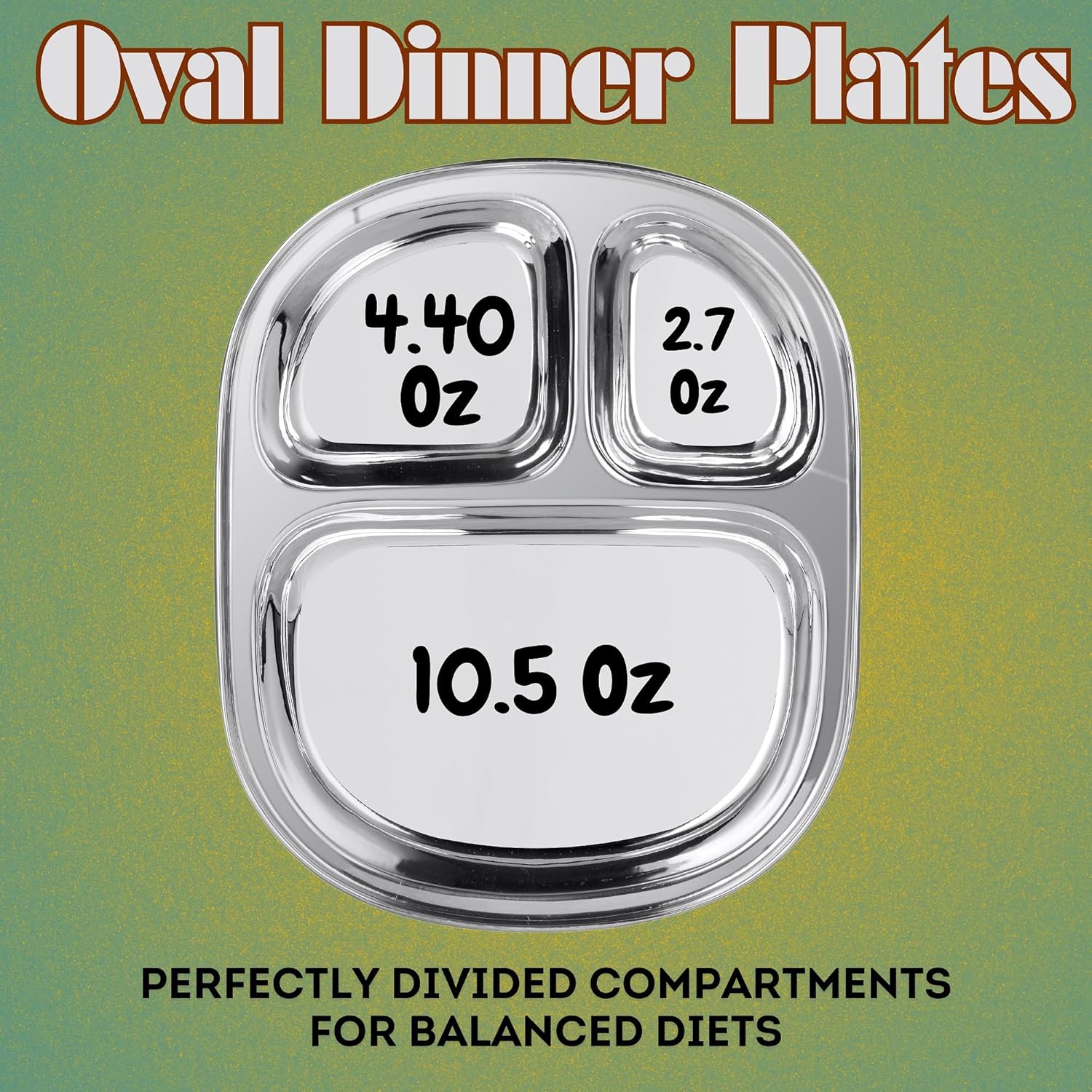 Stainless Steel Dinner Plates for Kids