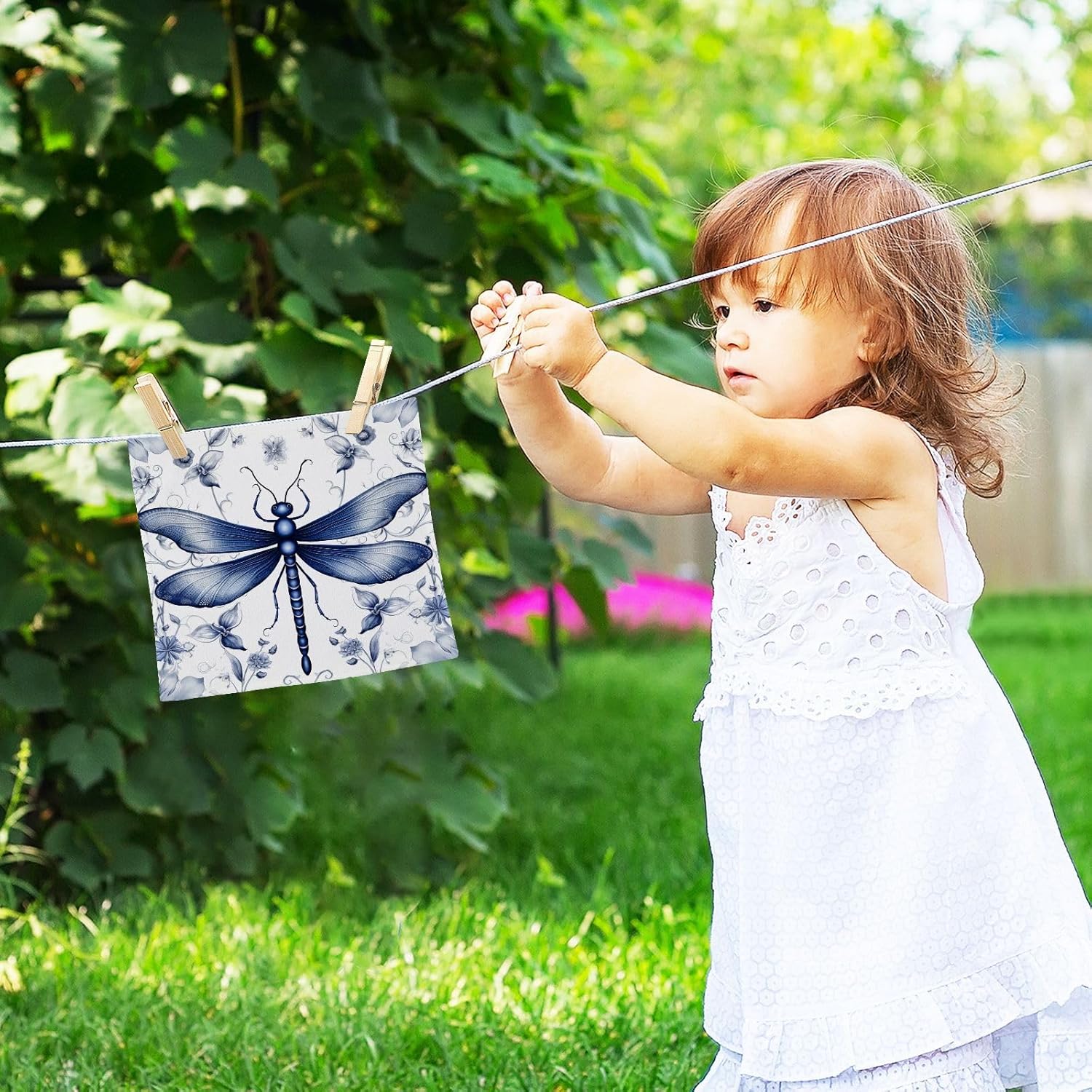 Dragonfly Washcloth Set - Perfect Size Soft Absorbent