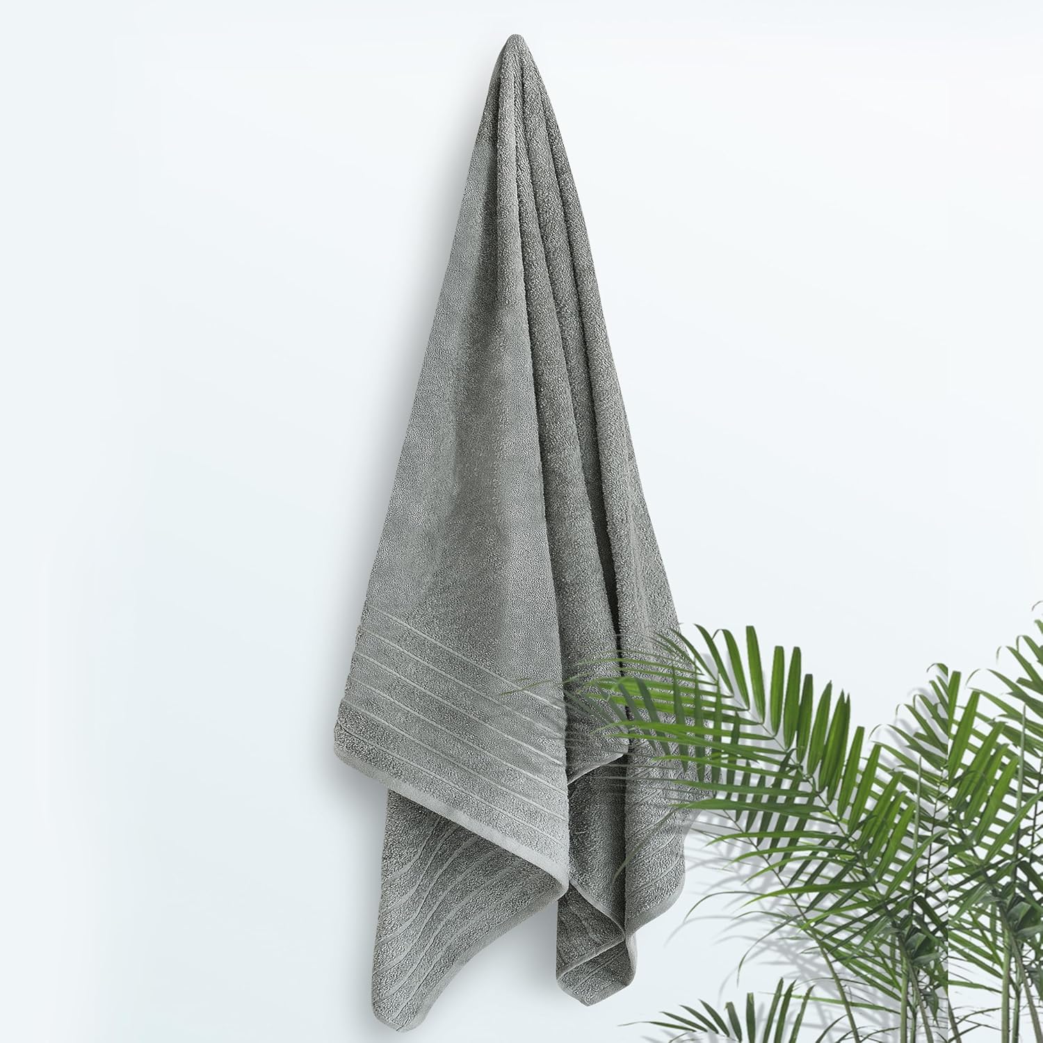 Extra Large 100 Cotton Quicker Dry Soft Absorbent bath towel Cool Grey
