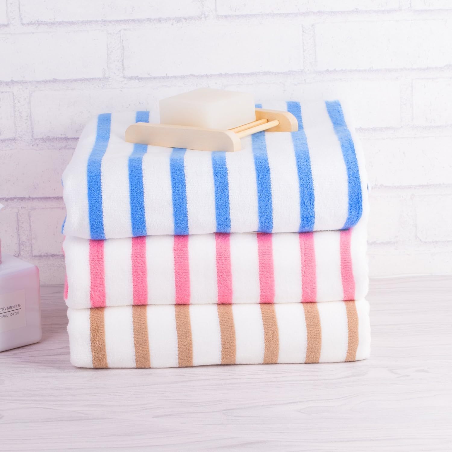 JML Microfiber Beach Towels Cabana Stripe - 27x55 - 6-Pack