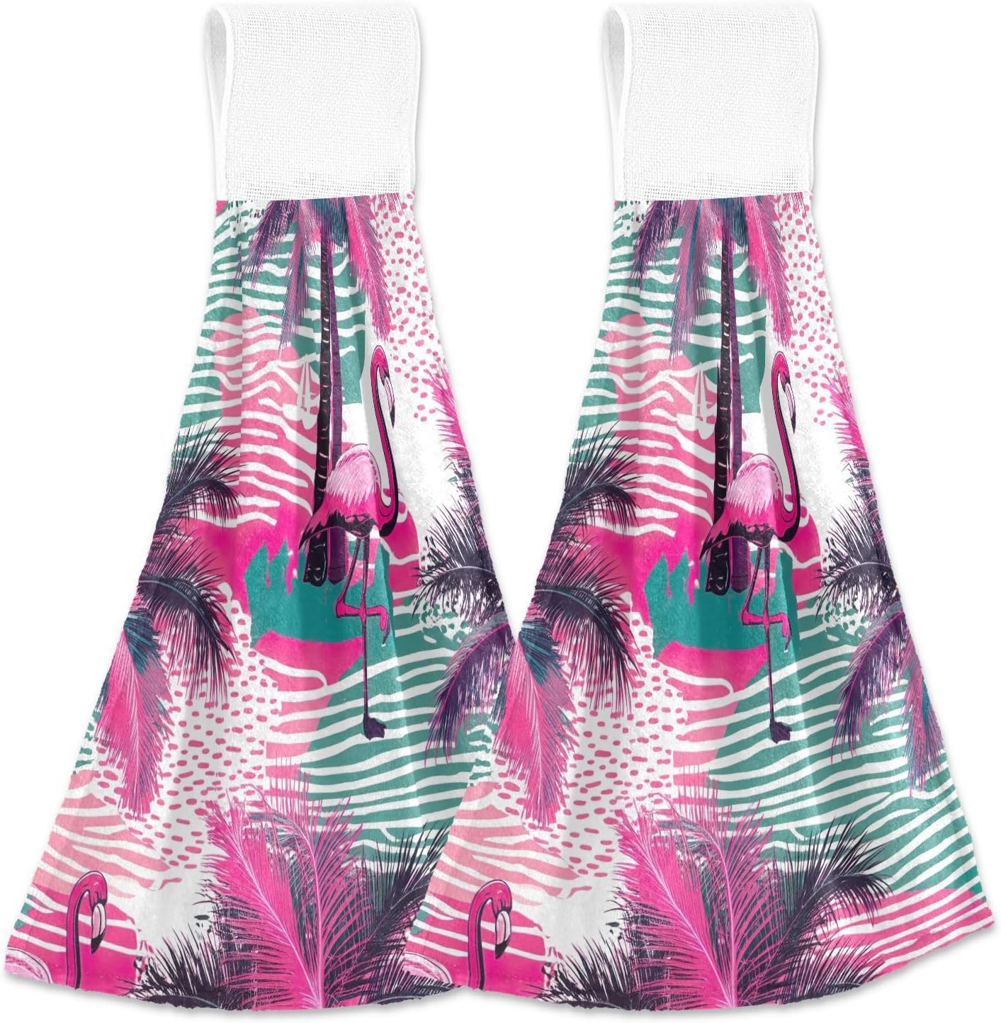 RPLife - Pink Flamingo Hanging Towels for Kids - Super Soft and Absorbent