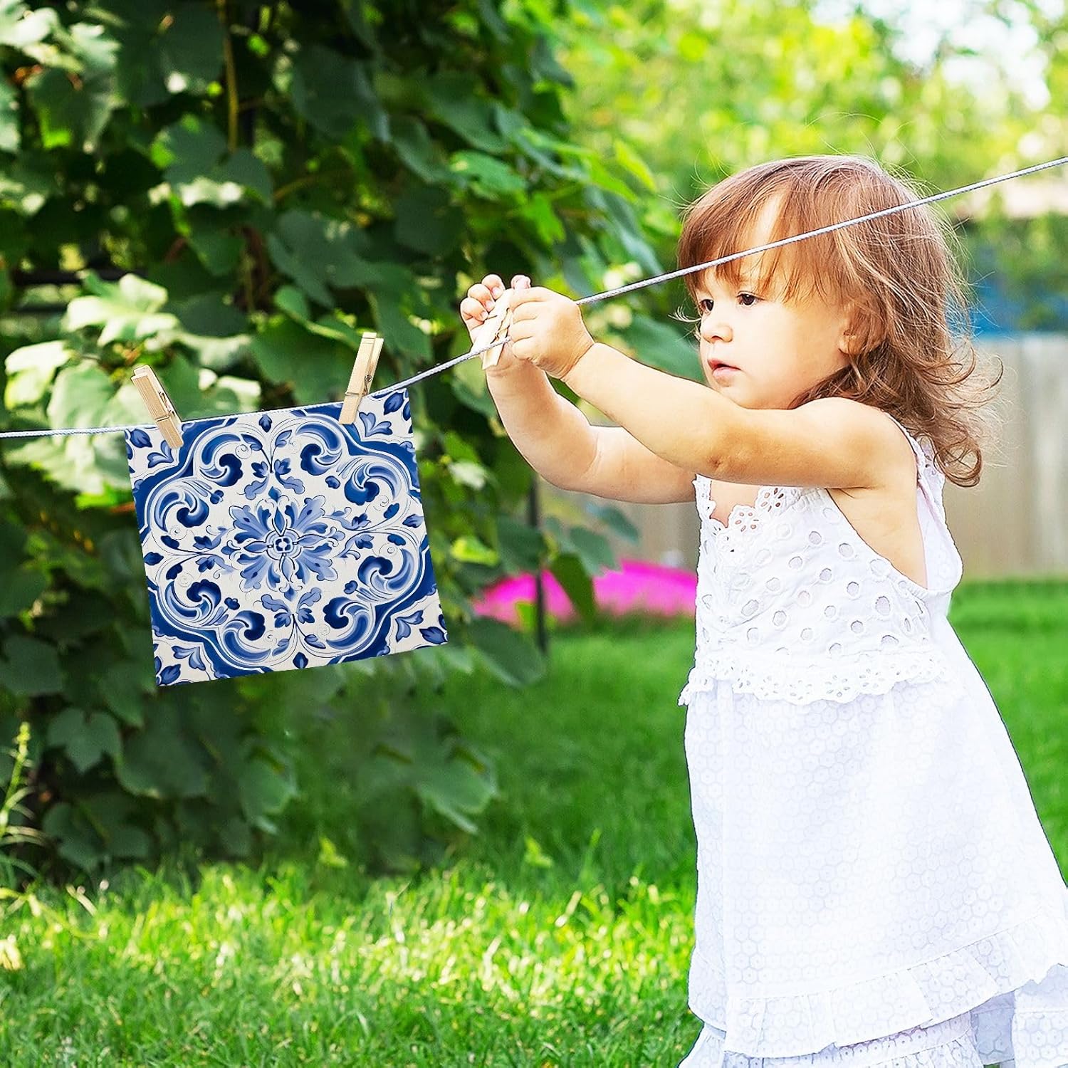 Mandala Washcloth Set - Soft Absorbent Washable for Baby More