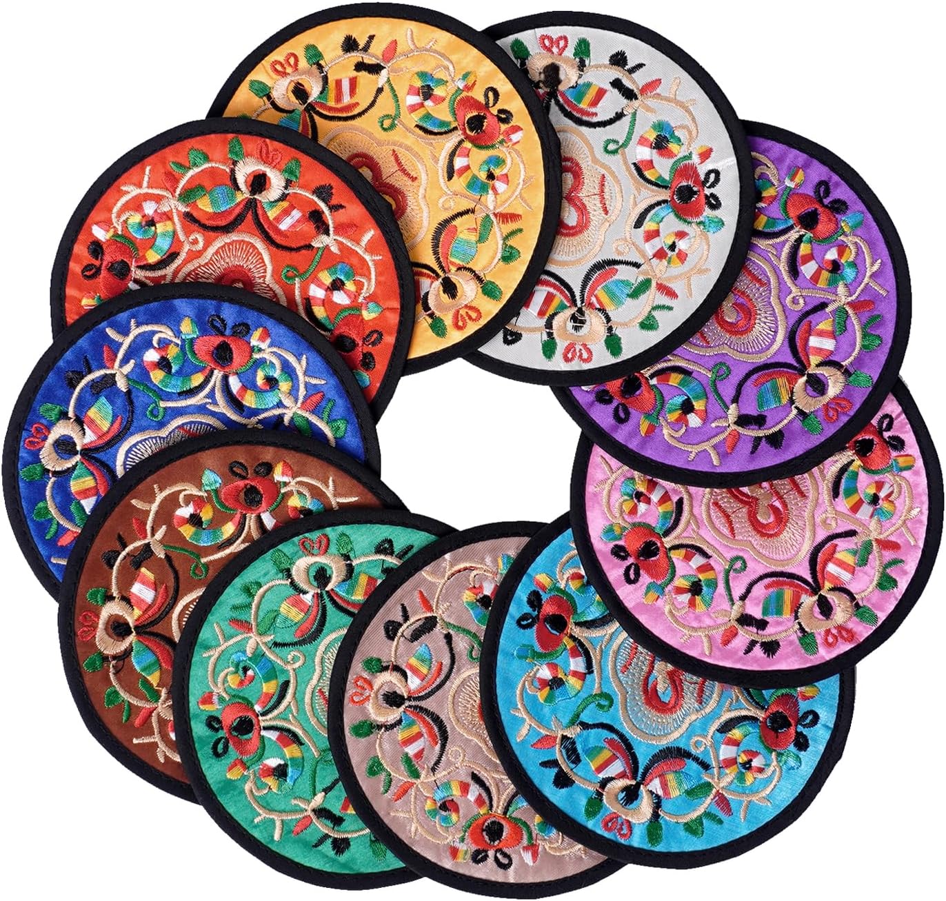 Chic 10-Piece Bar Coasters for Hosting