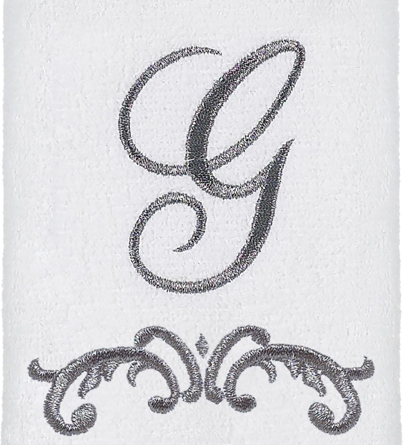 Avanti Linens Monogrammed Fingertip Towels G White - Premium Quality