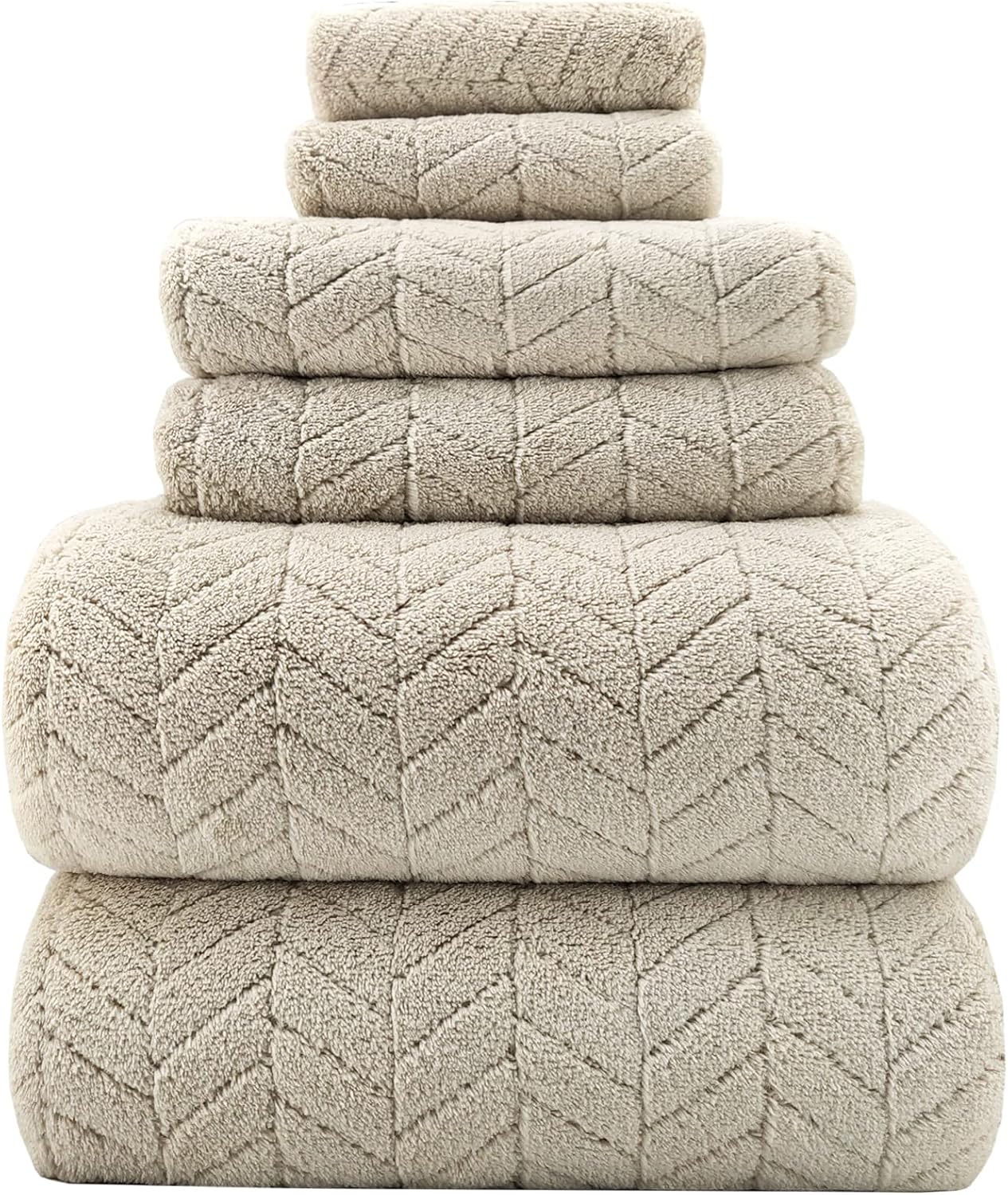 Luxurious Oversized Bath Towels for Adults - Plush Microfiber Set