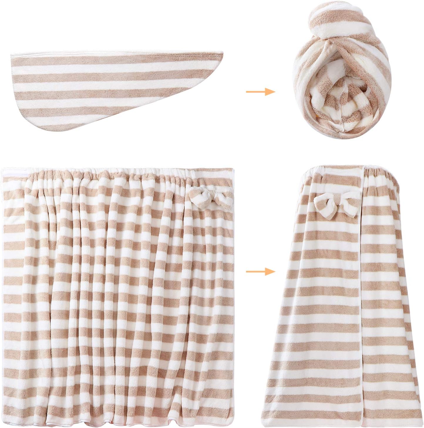 Perfect Womens Bath Wrap Comfortable Spa Towel for Women