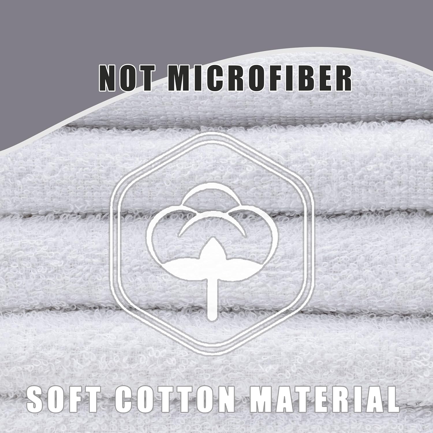 Honeycomb Terry Washcloth - 10 Set Soft Absorbent Pack of 10