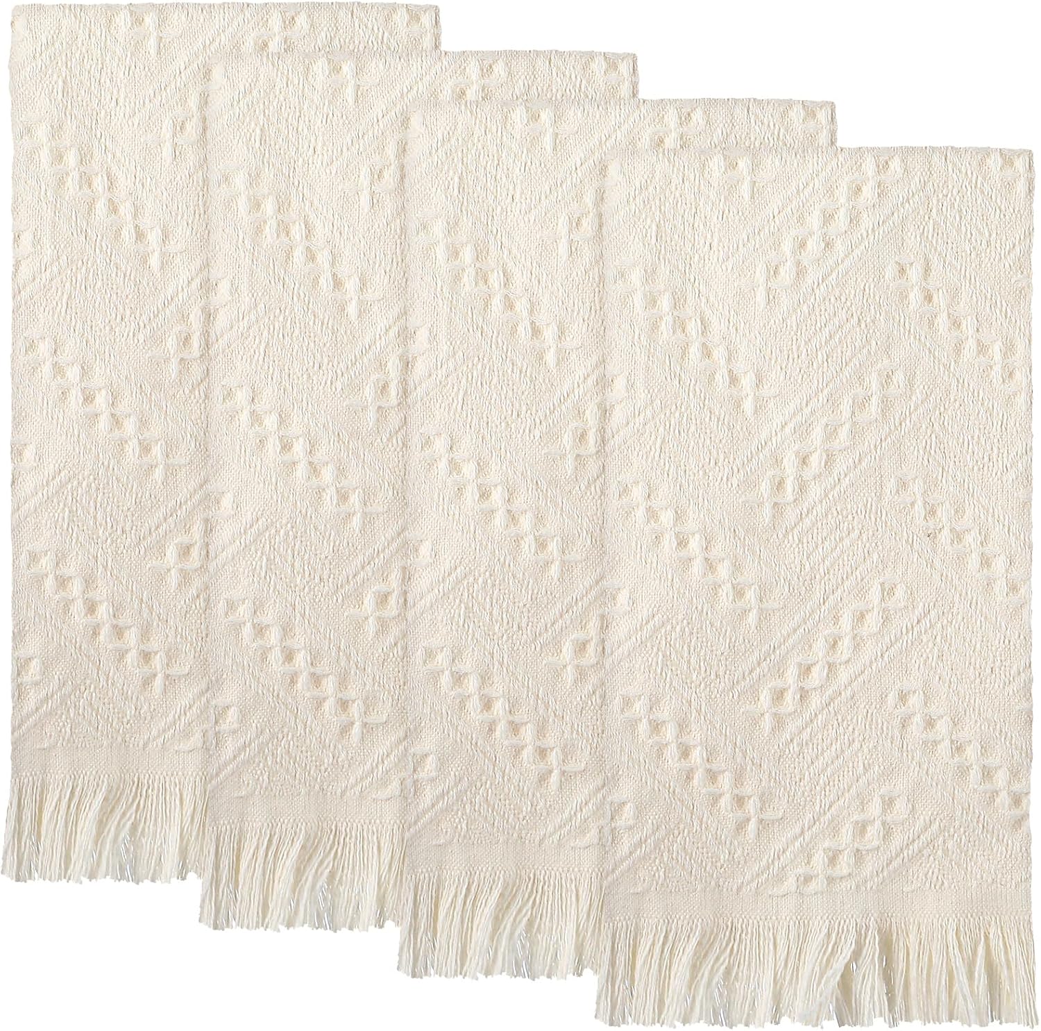 Beau_boh Hand Towels Set - 4-Piece 14x30 inch Beige