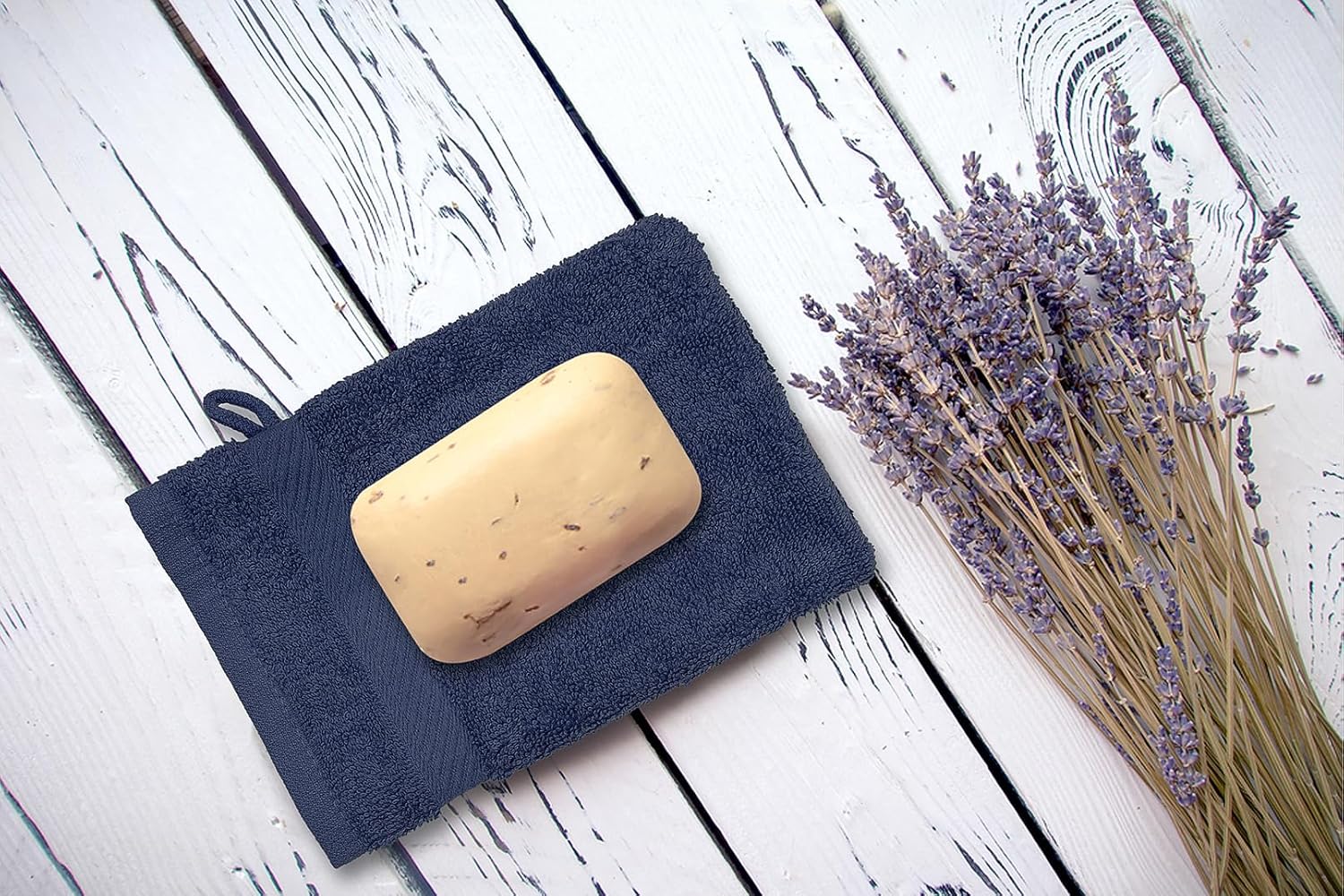 Premium Bath Mitts - Soft 100 Cotton Washcloths for Essential Care